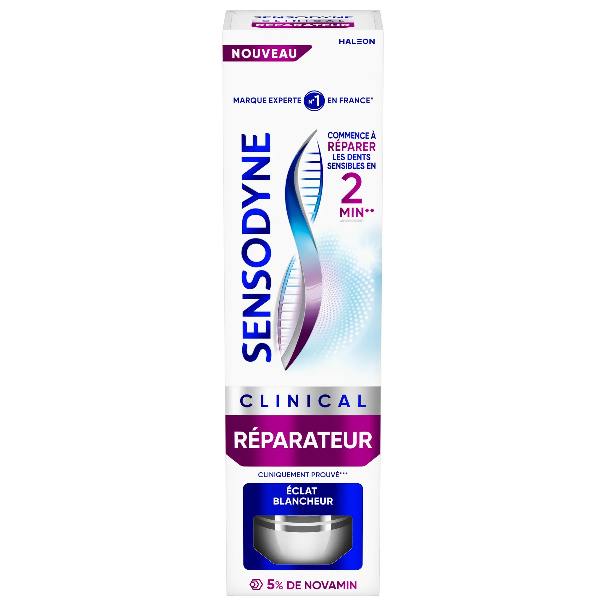 SENSODYNE Dentifrice réparateur blancheur éclat