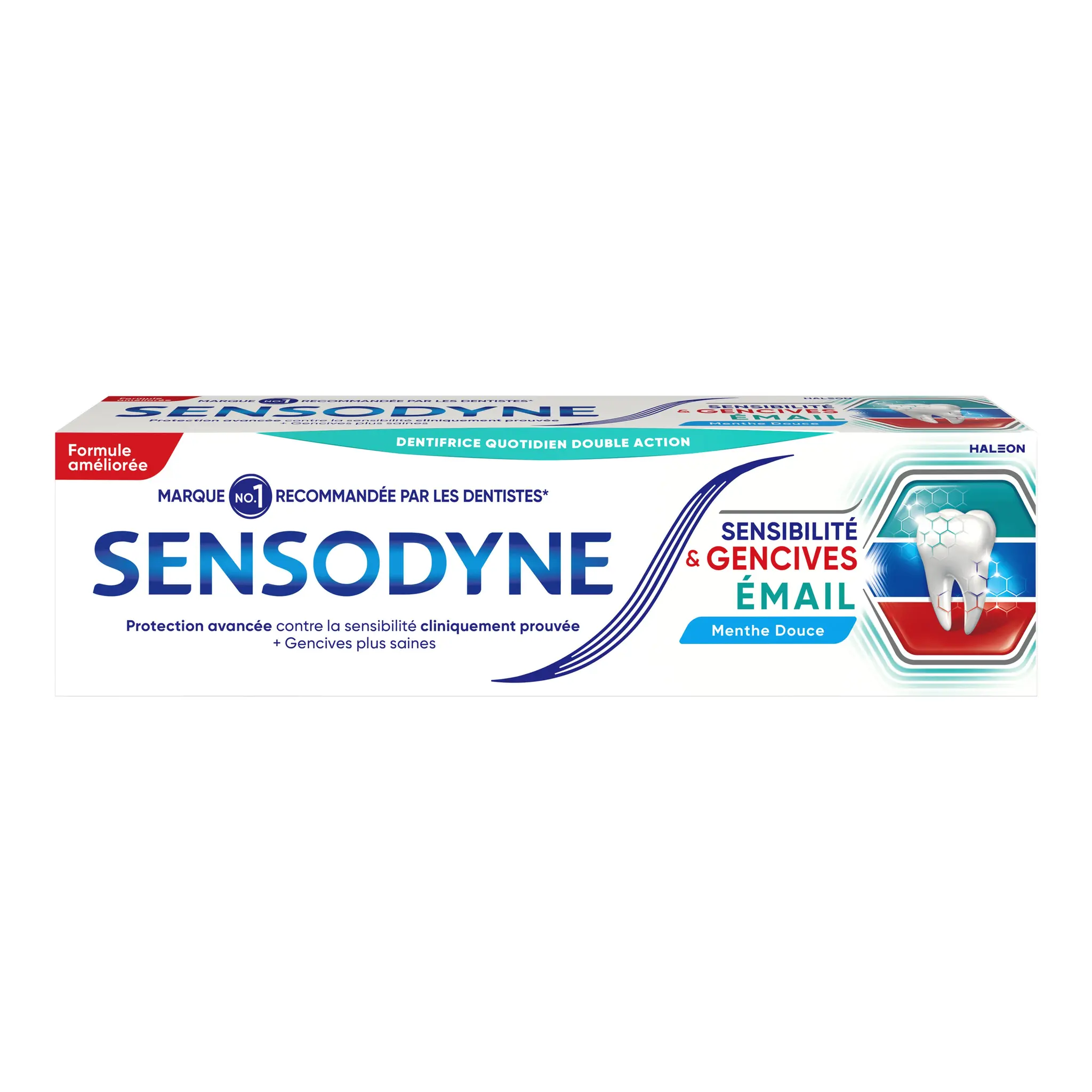 SENSODYNE Dentifrice sensibilité & gencives émail menthe douce