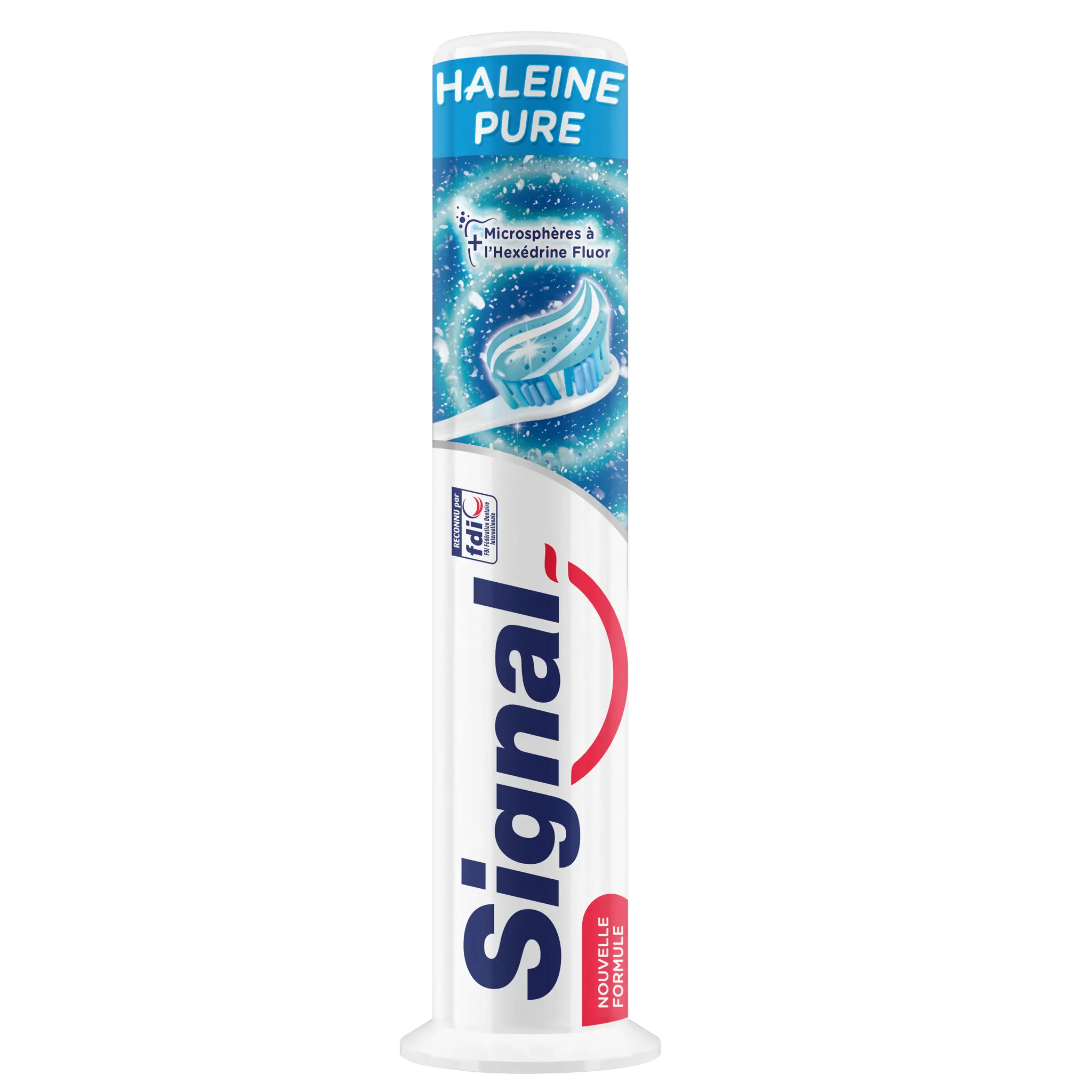 SIGNAL Dentifrice doseur haleine pure avec microsphères au fluor