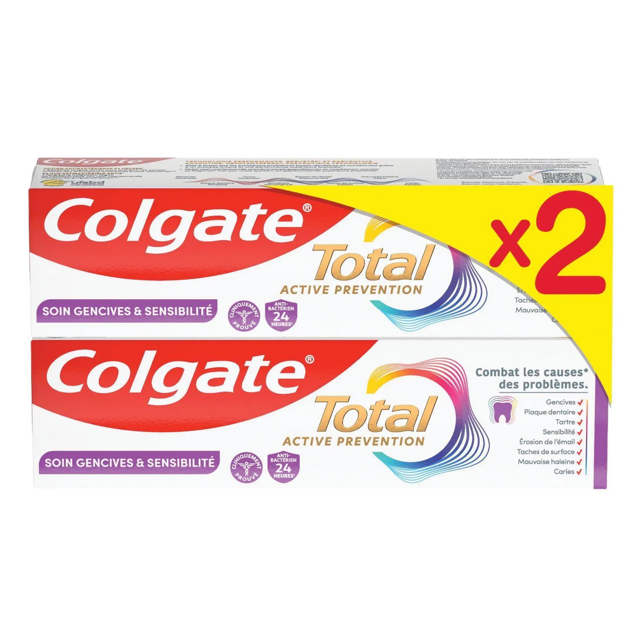 COLGATE Total Active Prevention Dentifrice soin gencives et sensibilité