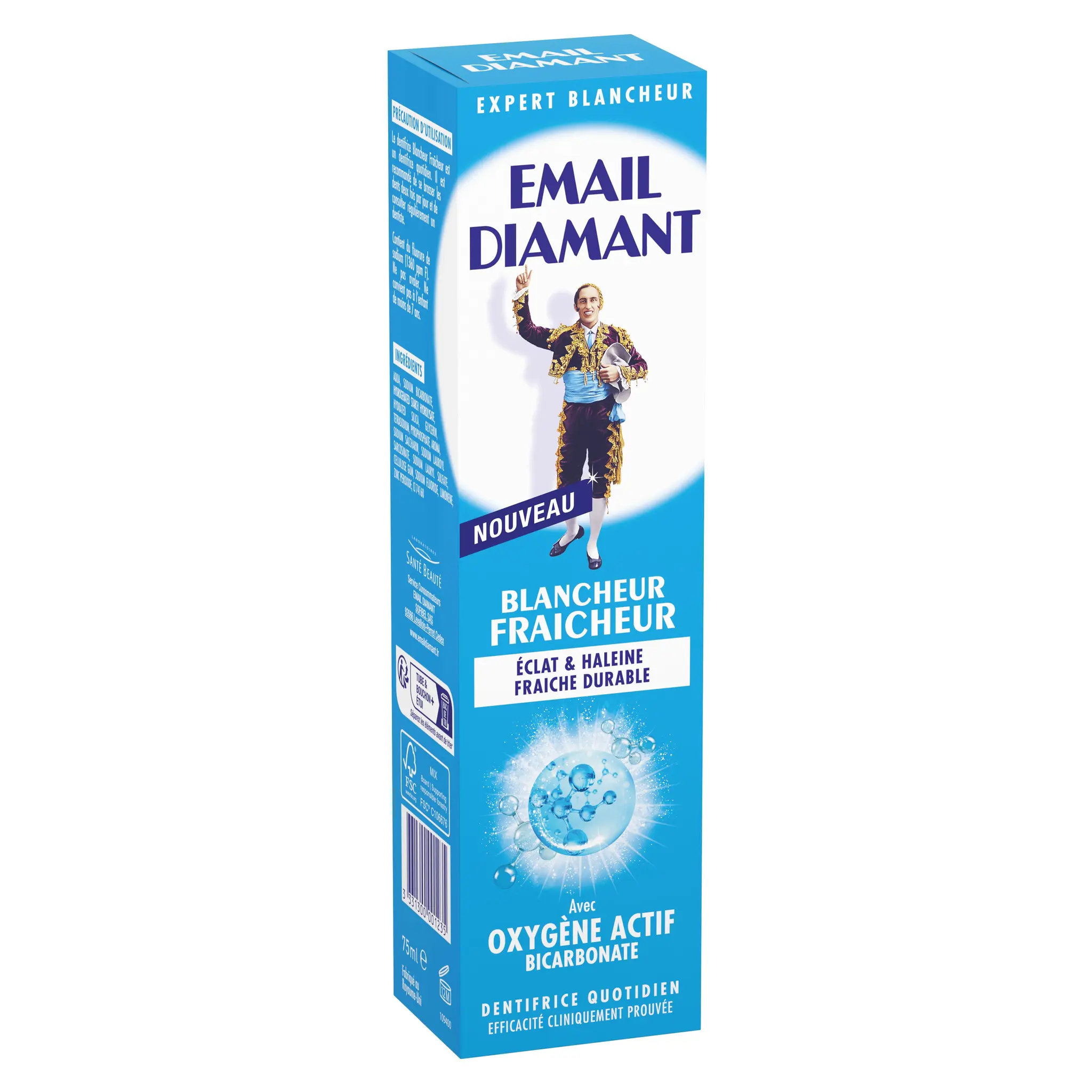 EMAIL DIAMANT Dentifrice blancheur fraicheur