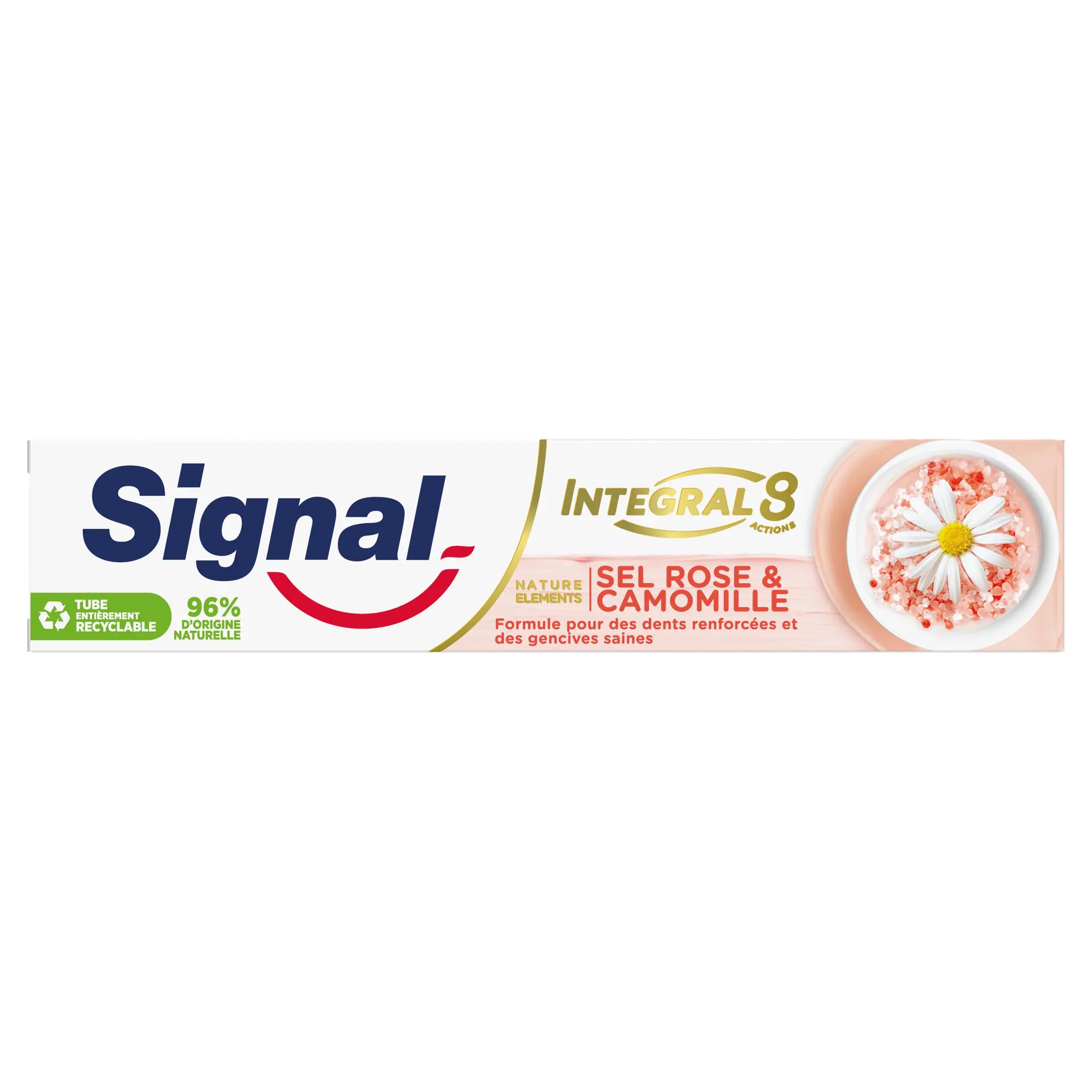 SIGNAL Integral 8 Dentifrice sel rose et camomille