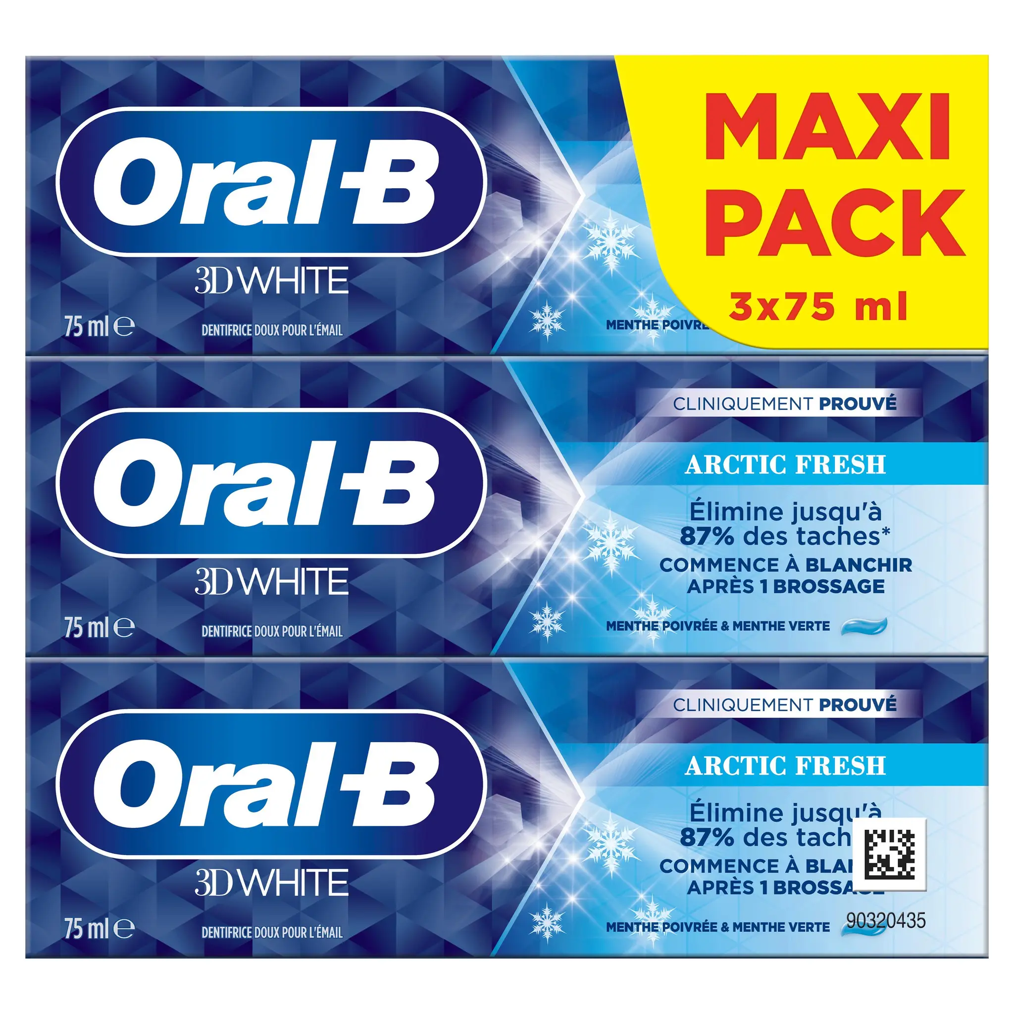 ORAL-B 3D White Dentifrice Artic Fresh