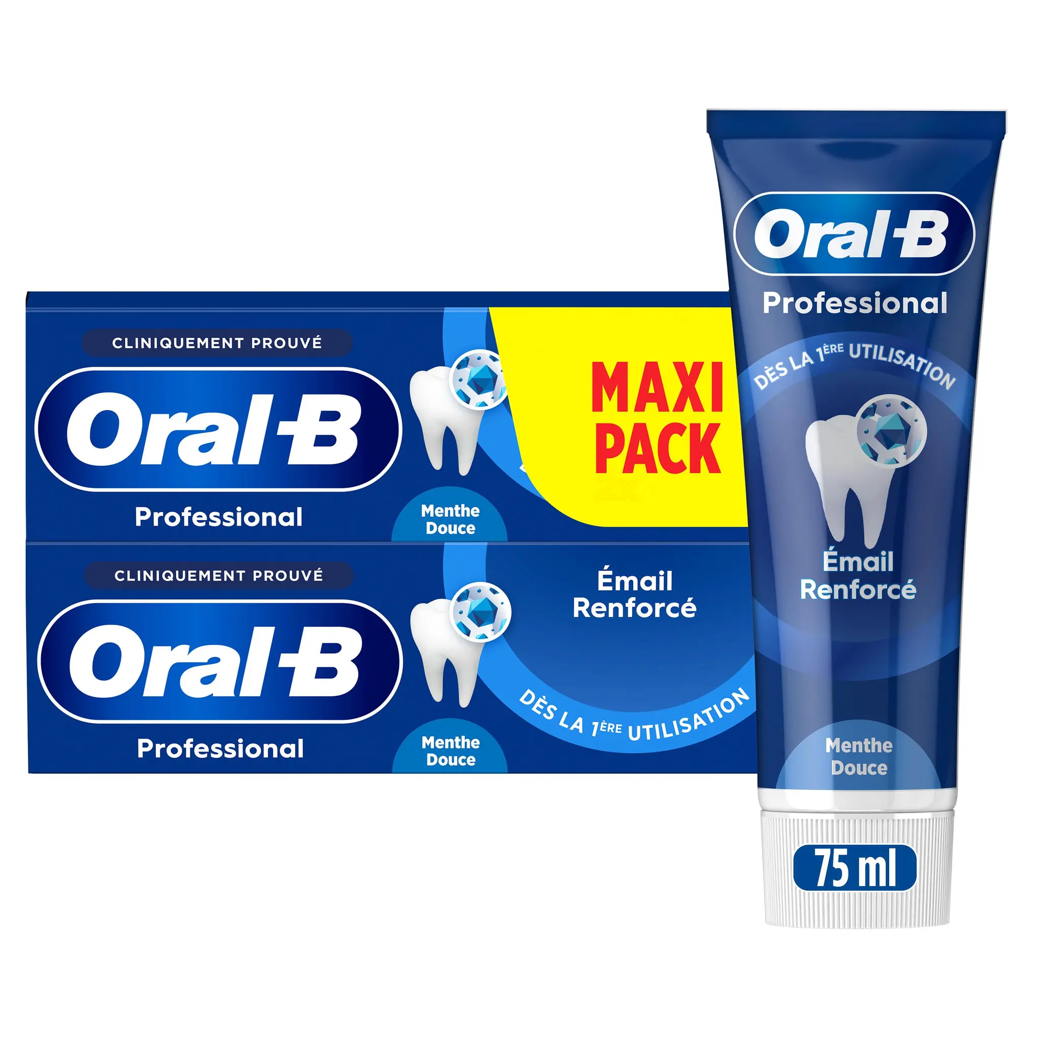 ORAL-B Professional Dentifrice émail renforcé menthe douce
