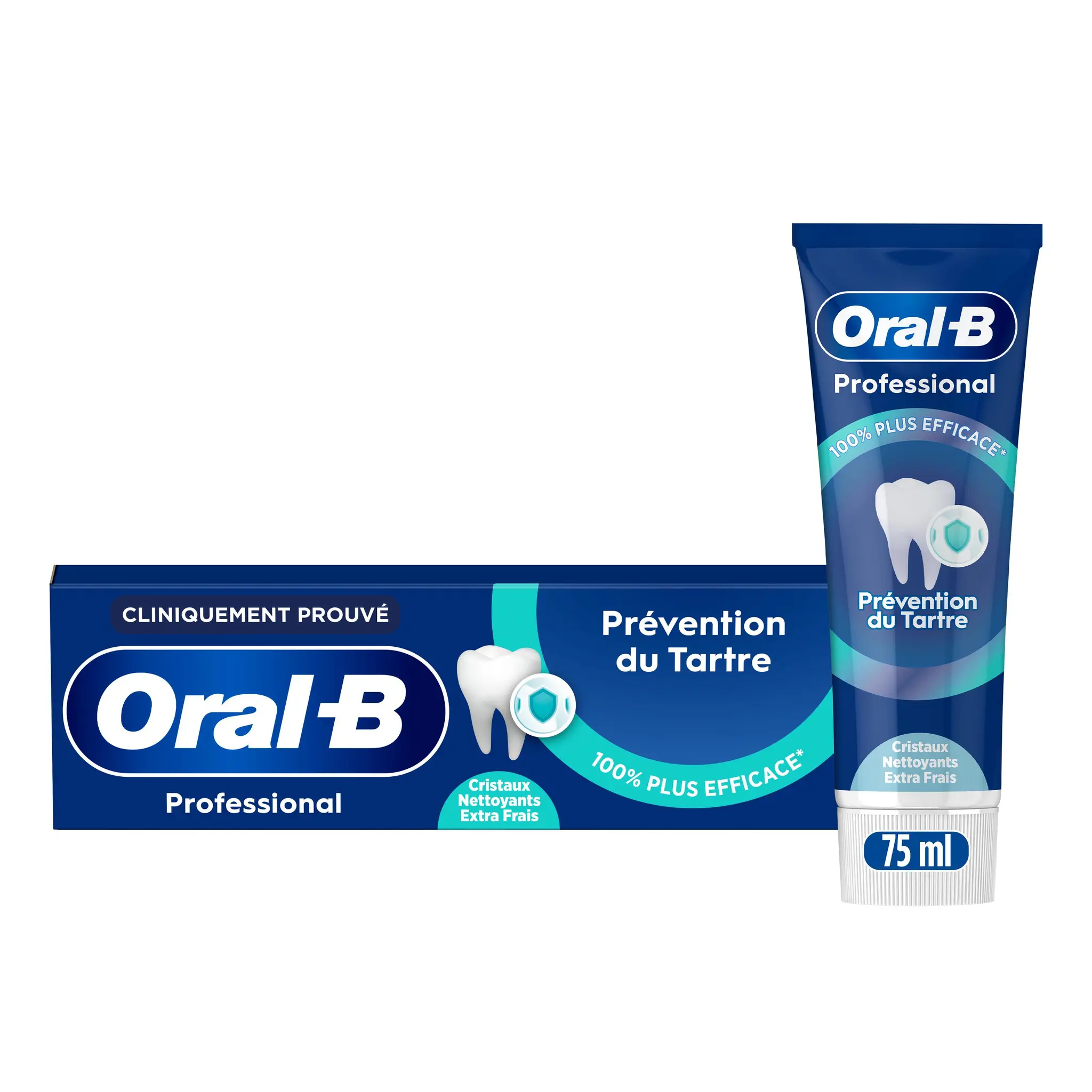 ORAL-B Advanced Dentifrice prévention du tartre cristaux nettoyants extra fraîcheur