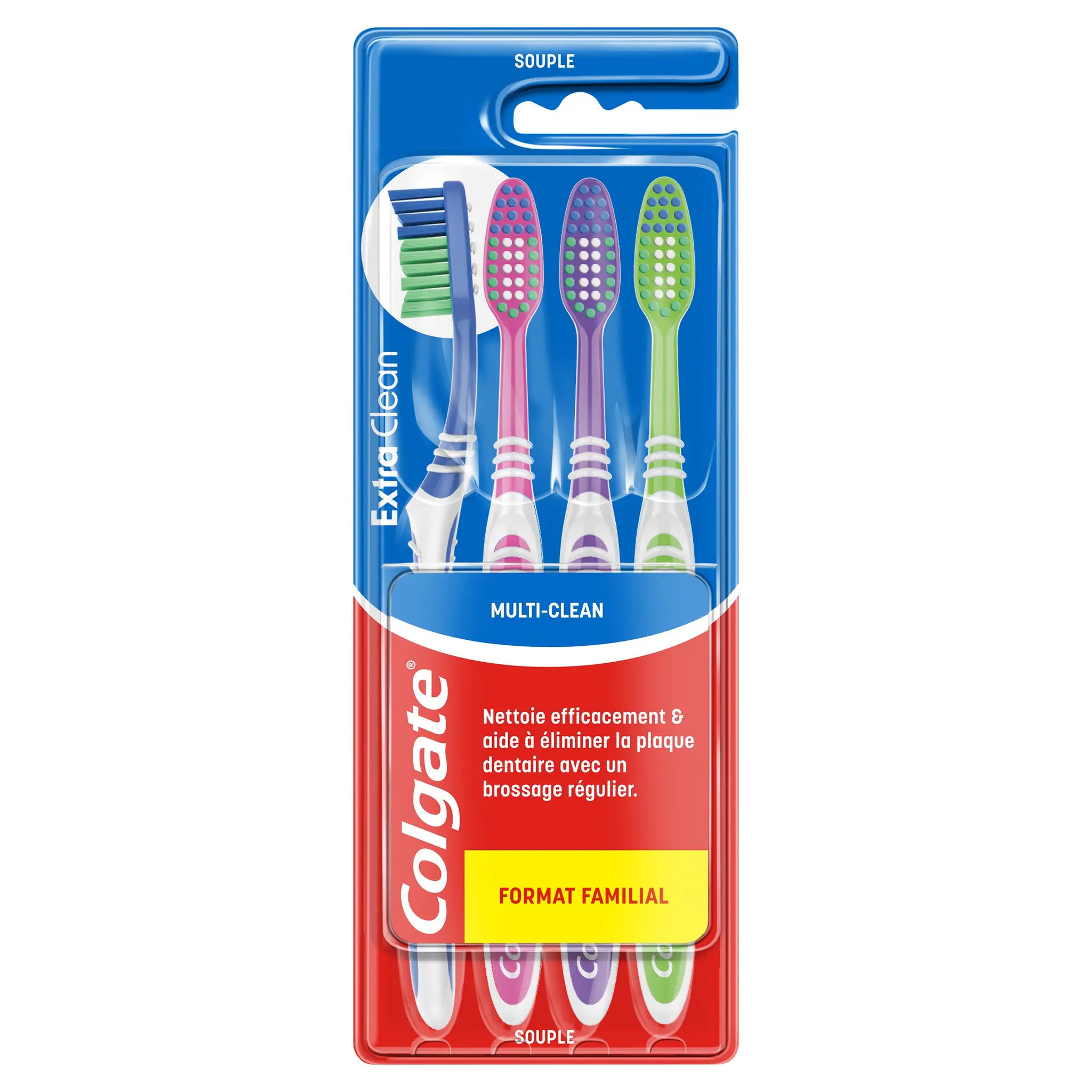 COLGATE Brosse à dents multiaction souple
