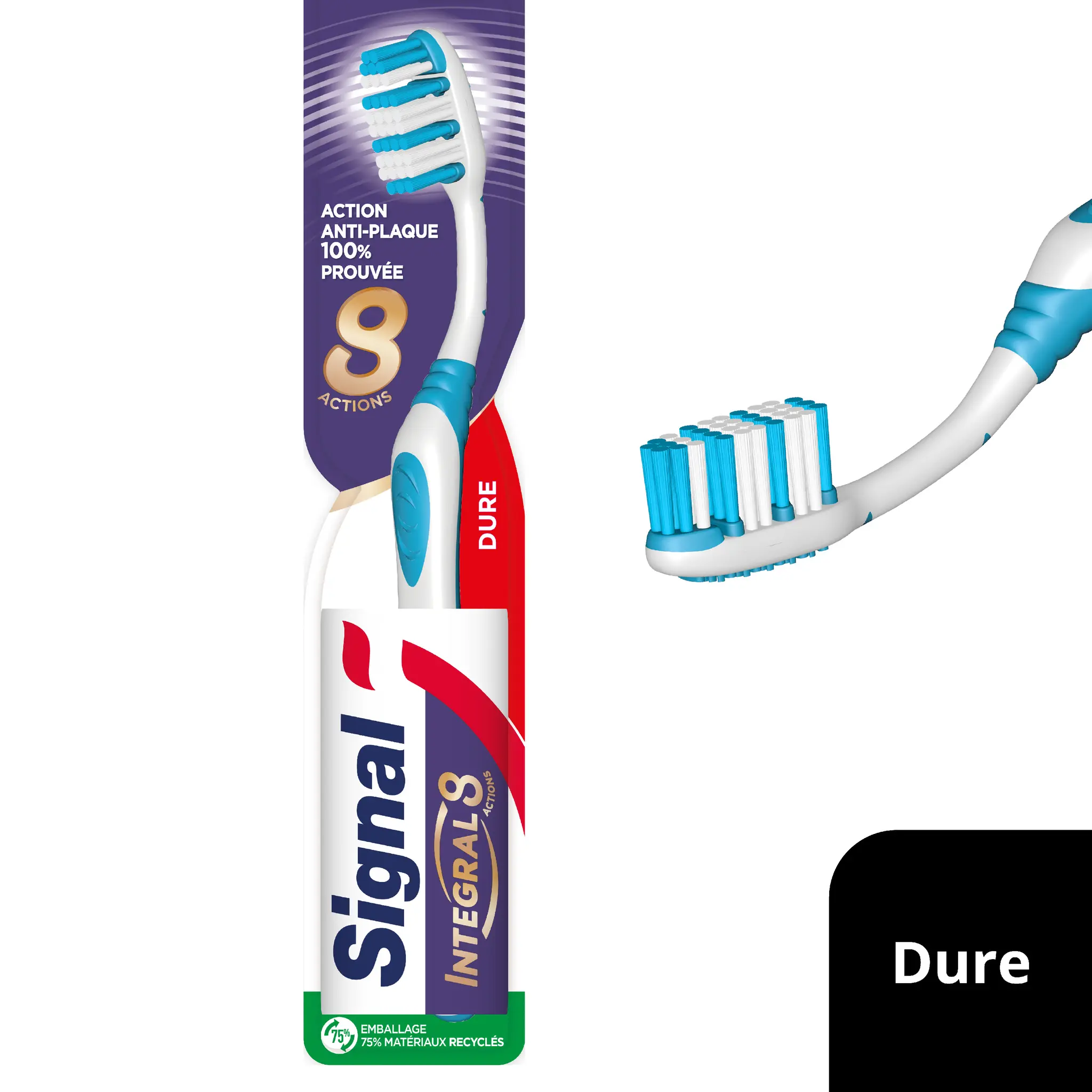 SIGNAL Integral 8 brosse à dents manuelle soin complet dure