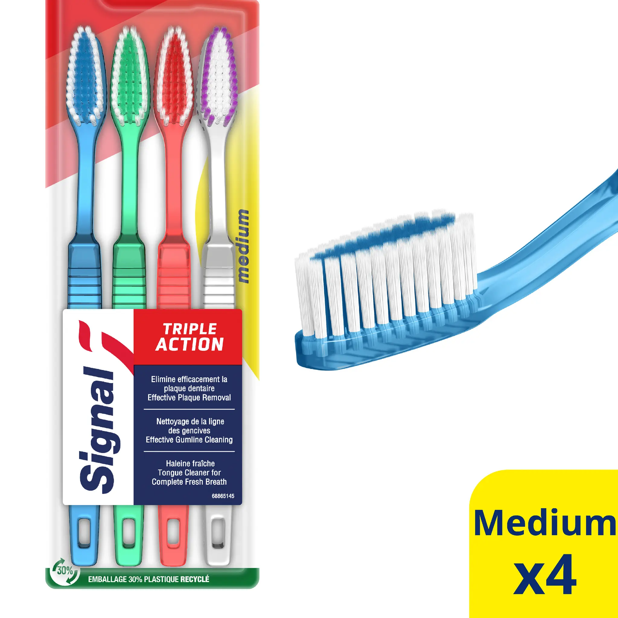 SIGNAL Brosse à dents triple action medium