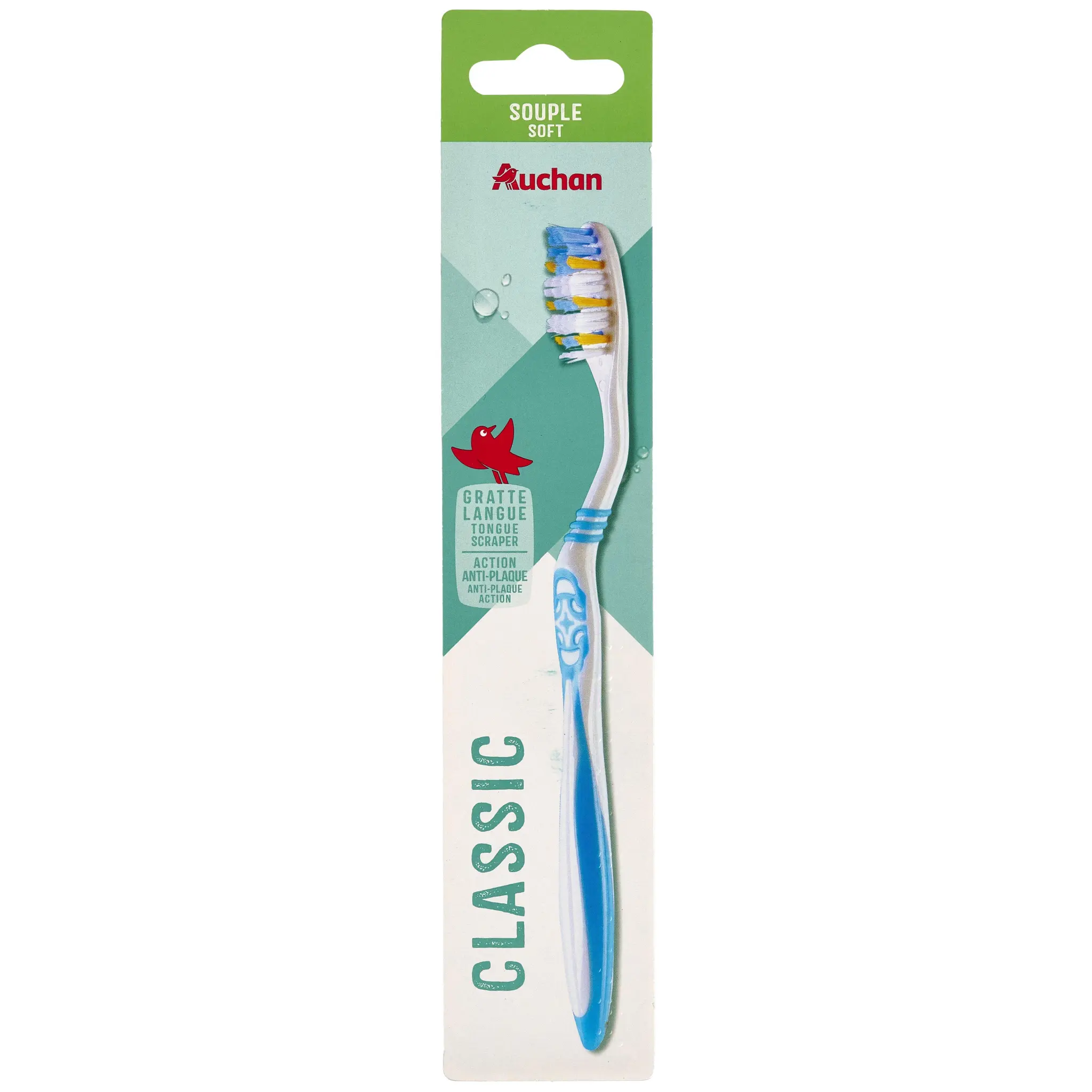 AUCHAN Brosse à dents classic souple