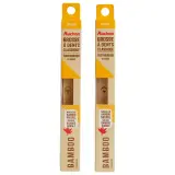AUCHAN Brosse à dents classique medium en bambou
