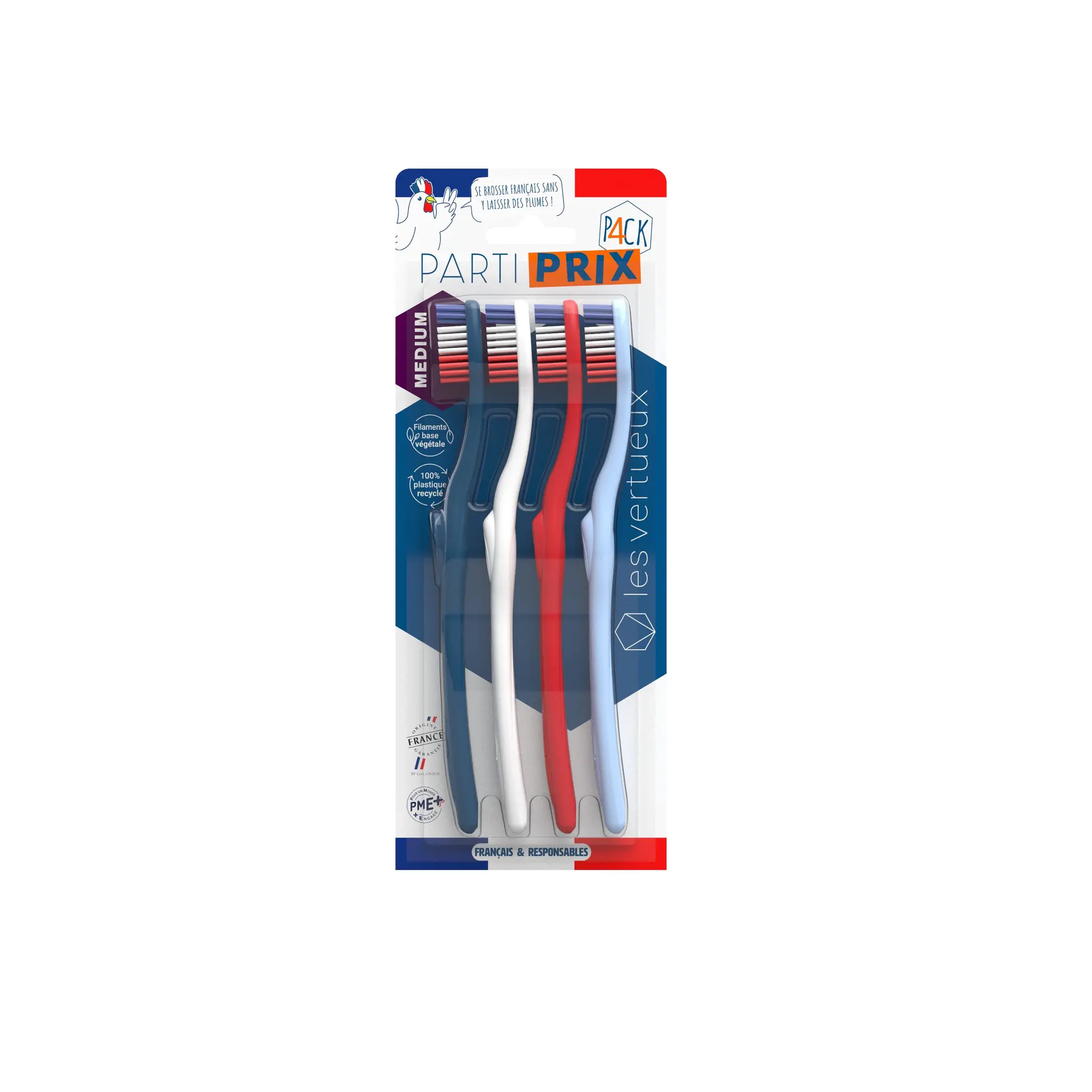 LES VERTUEUX Brosse à dents medium