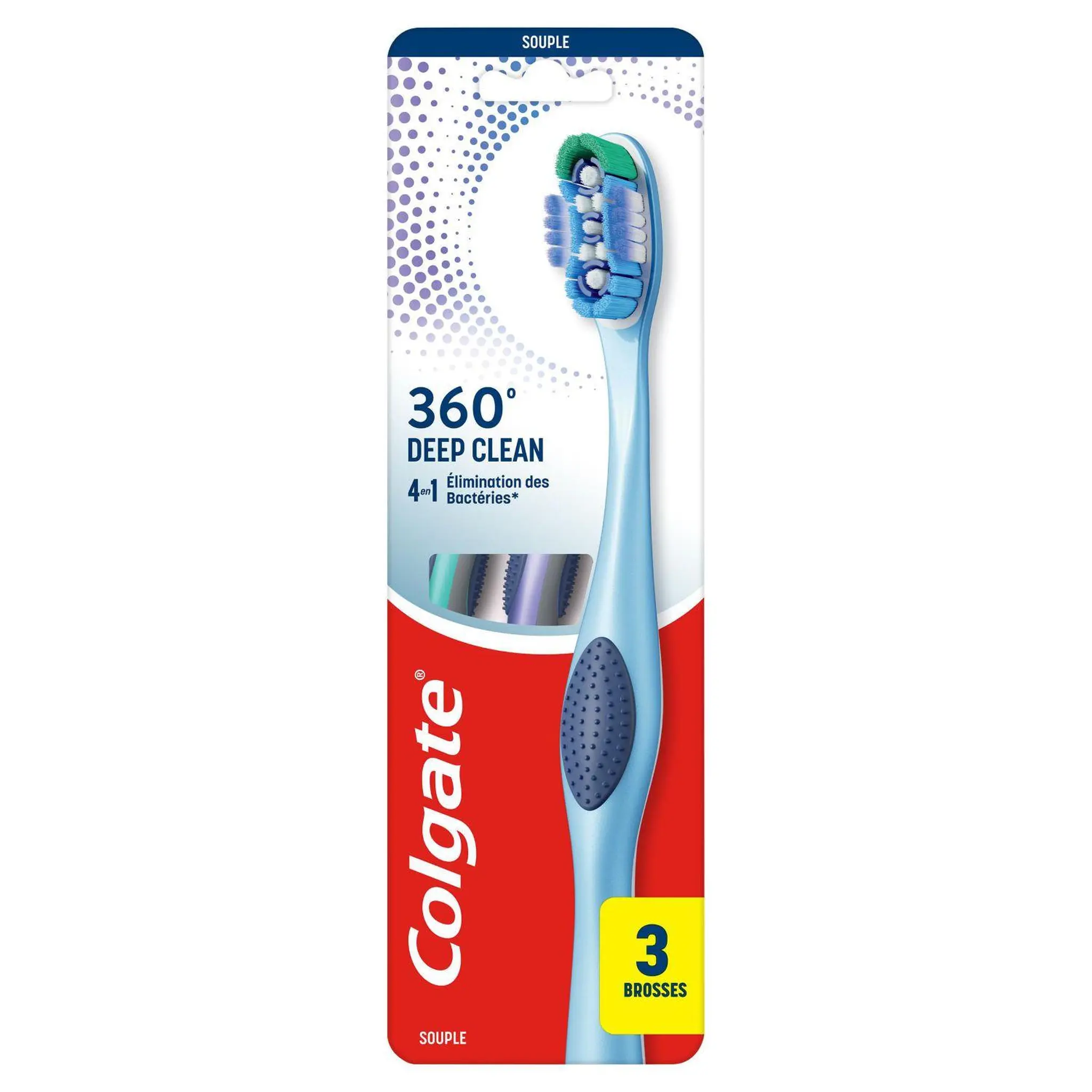 COLGATE 360 Deep Clean Brosse à dent souple