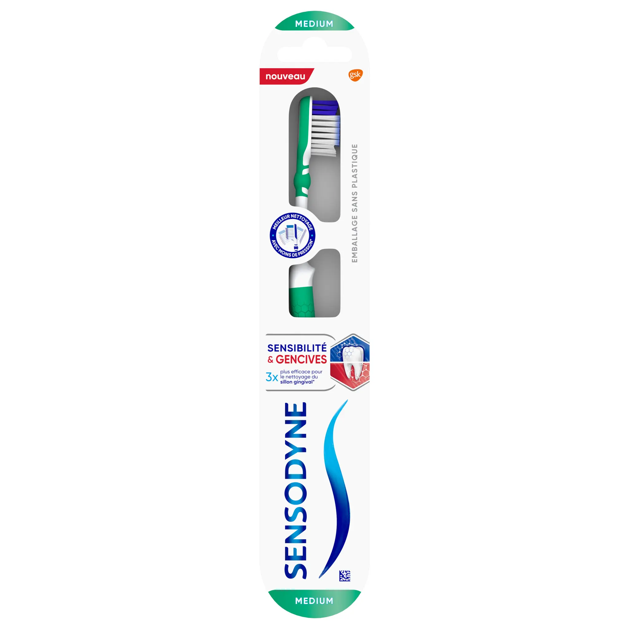 SENSODYNE Brosse à dents medium sensibilité & gencives