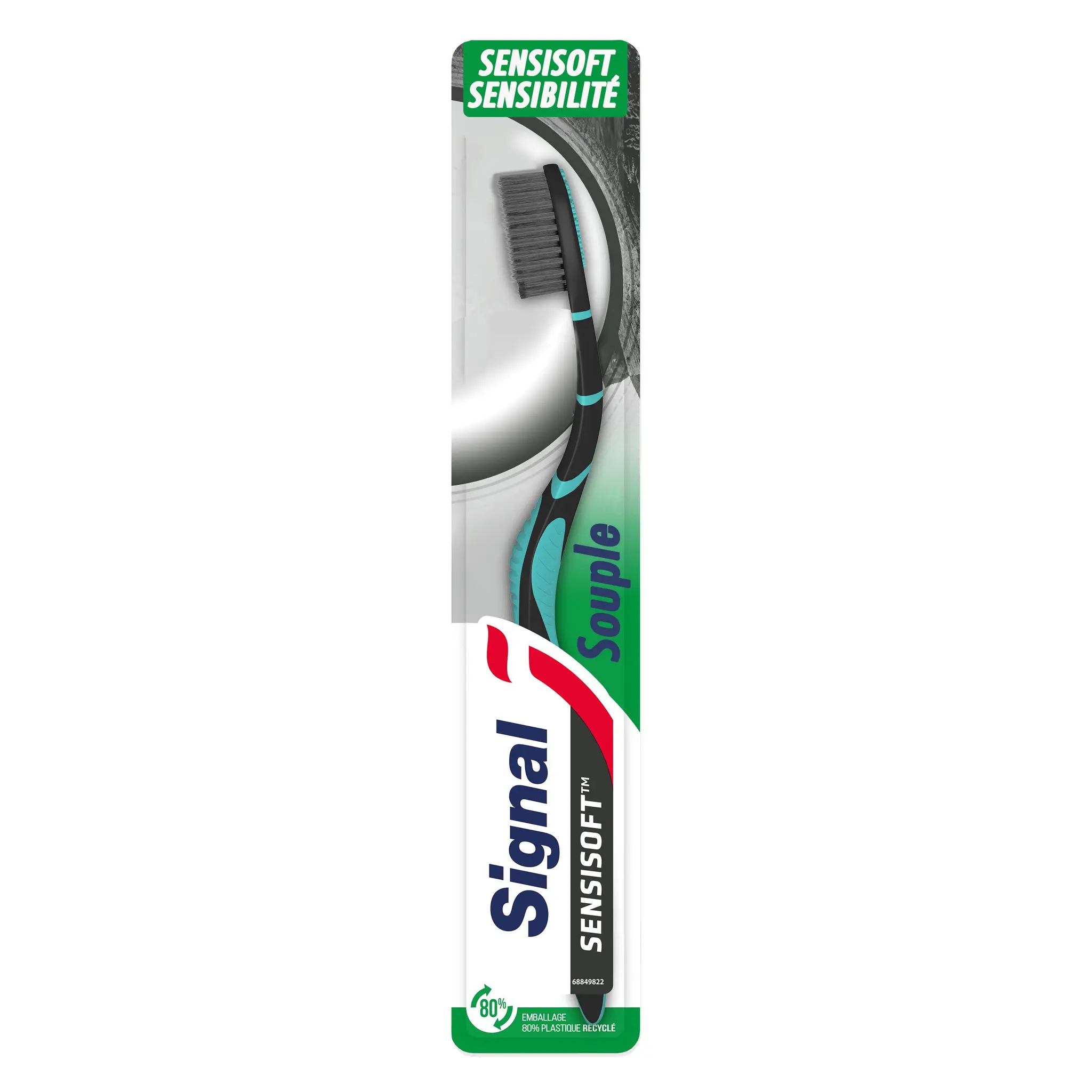 SIGNAL Sensisoft brosse à dents soin gencives charbon souple