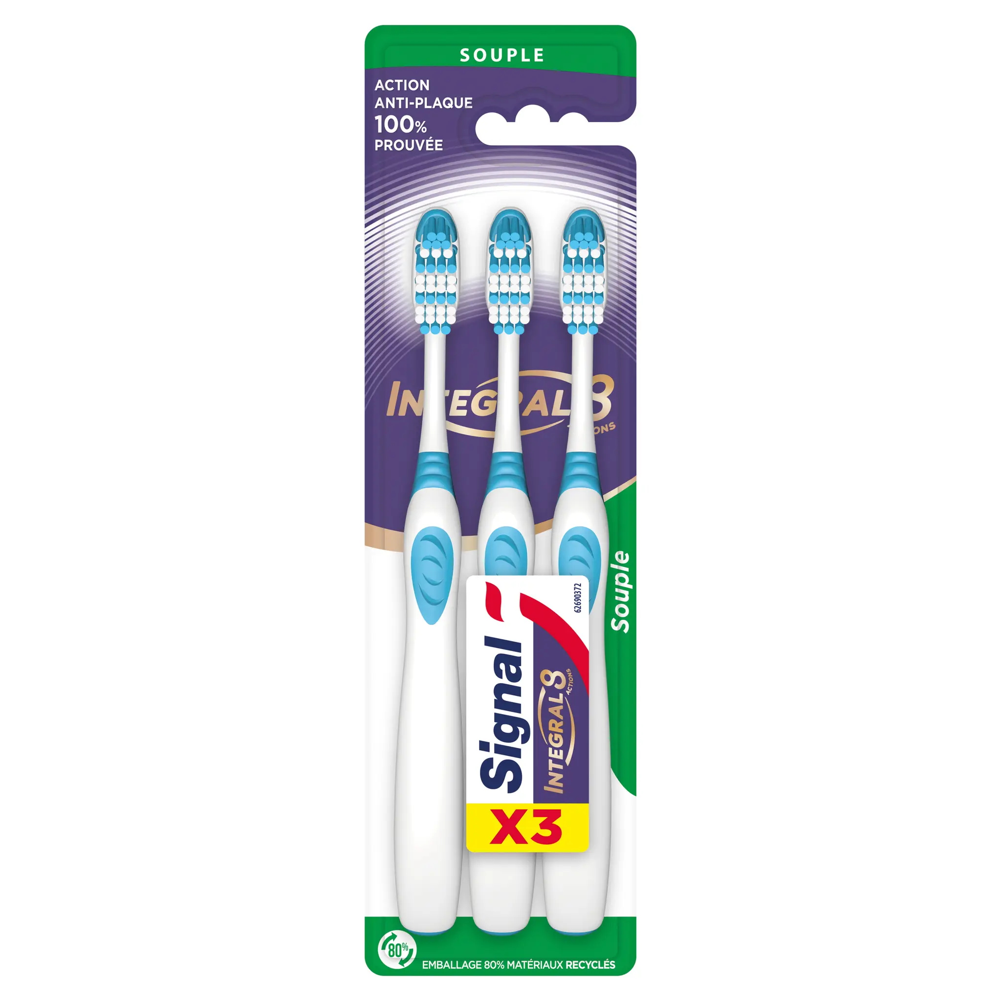 SIGNAL Integral 8 brosses à dents souple