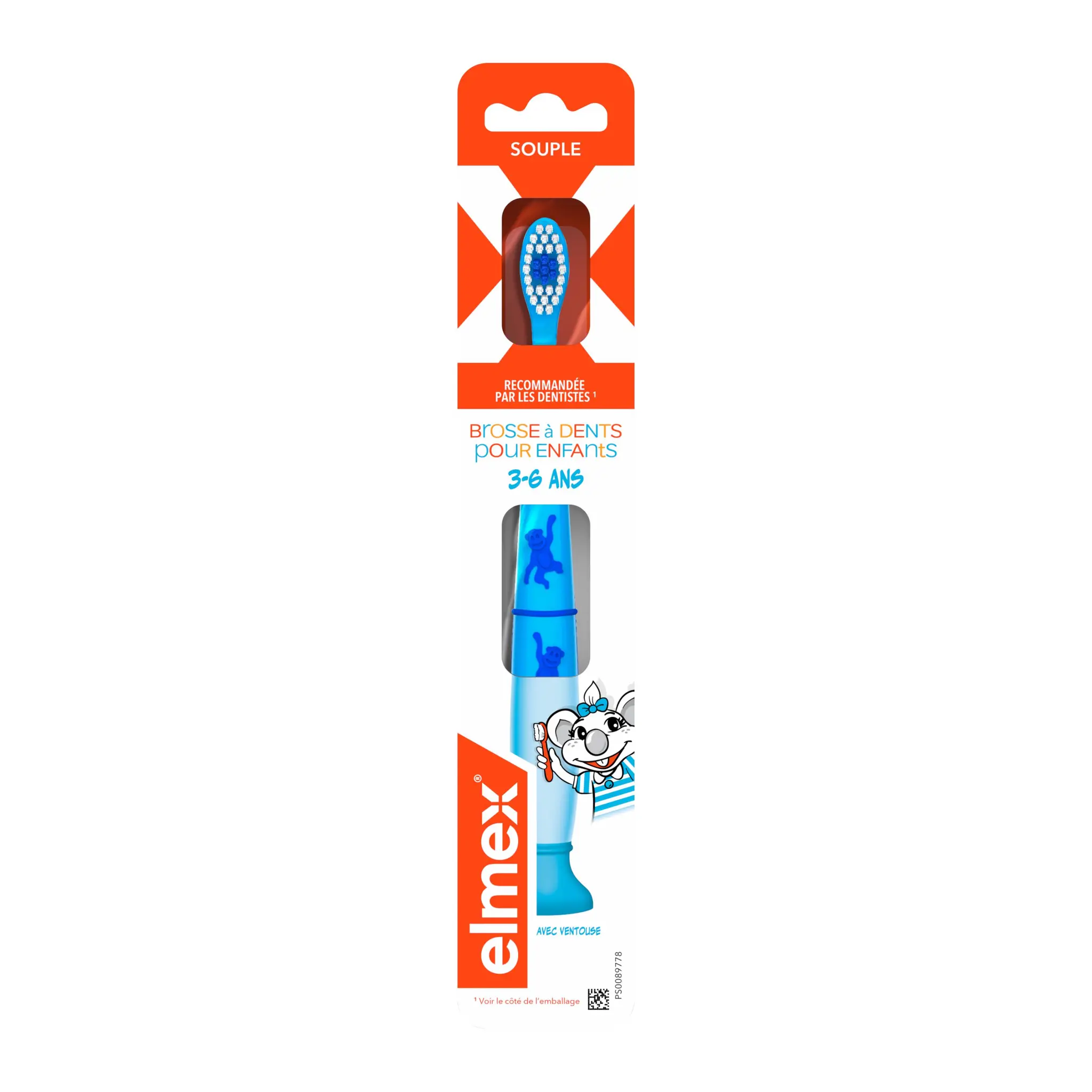 ELMEX Brosse à dents enfants 3 à 6 ans souple