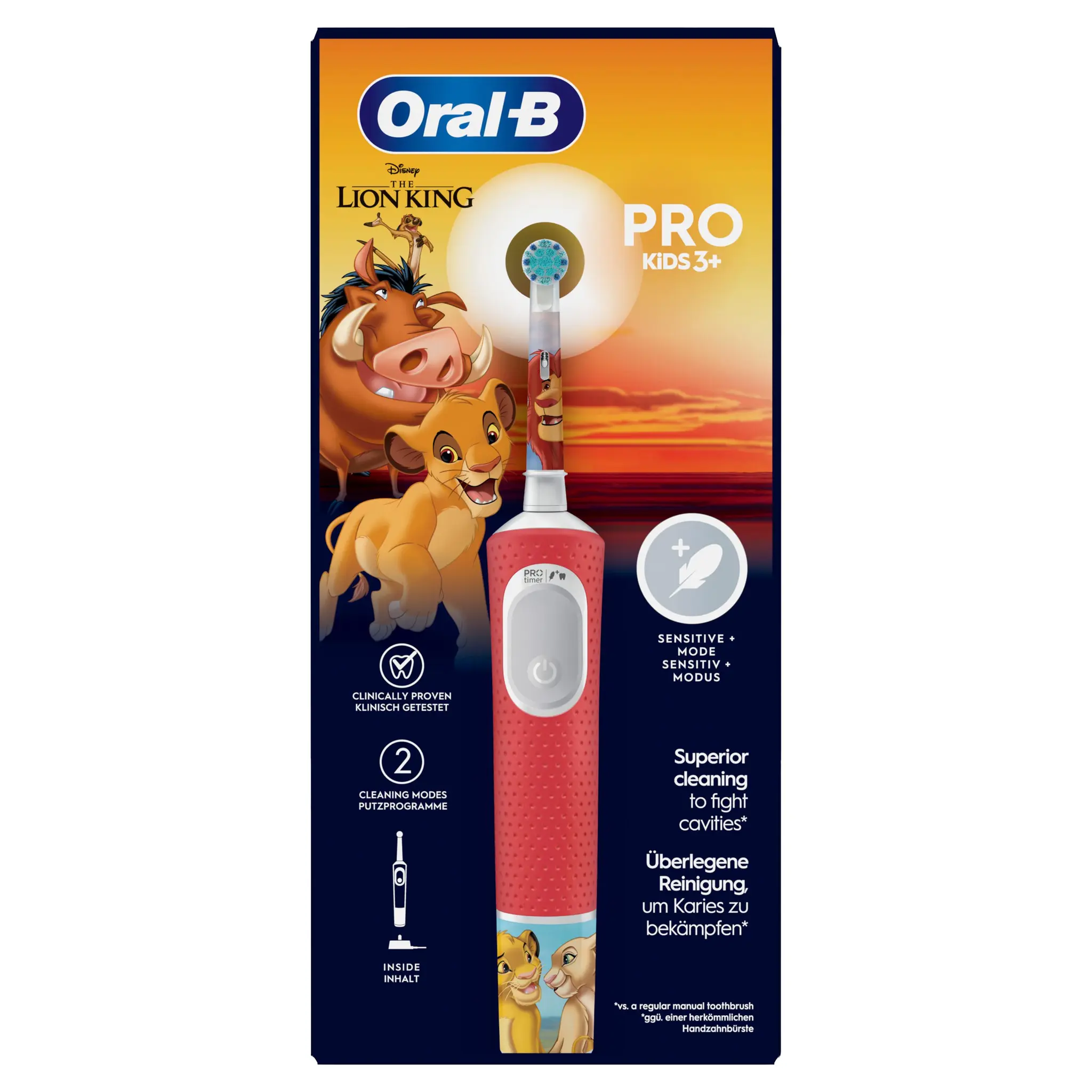 ORAL-B Brosse à dents électrique kids 3+ le roi lion
