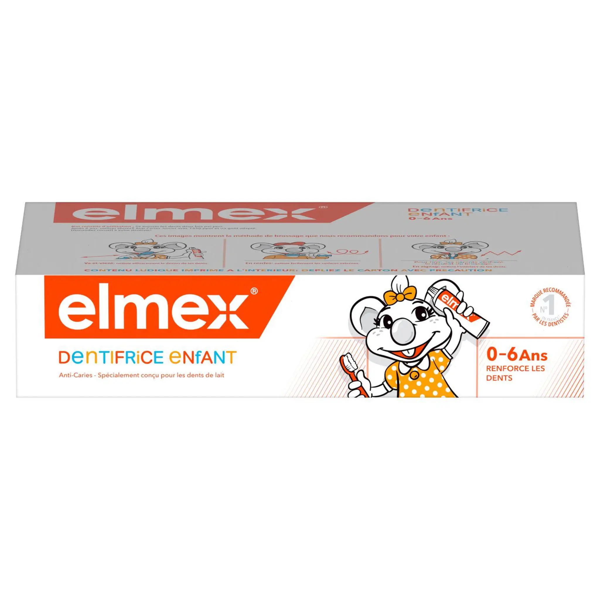 ELMEX Dentifrice enfants 0-6 ans