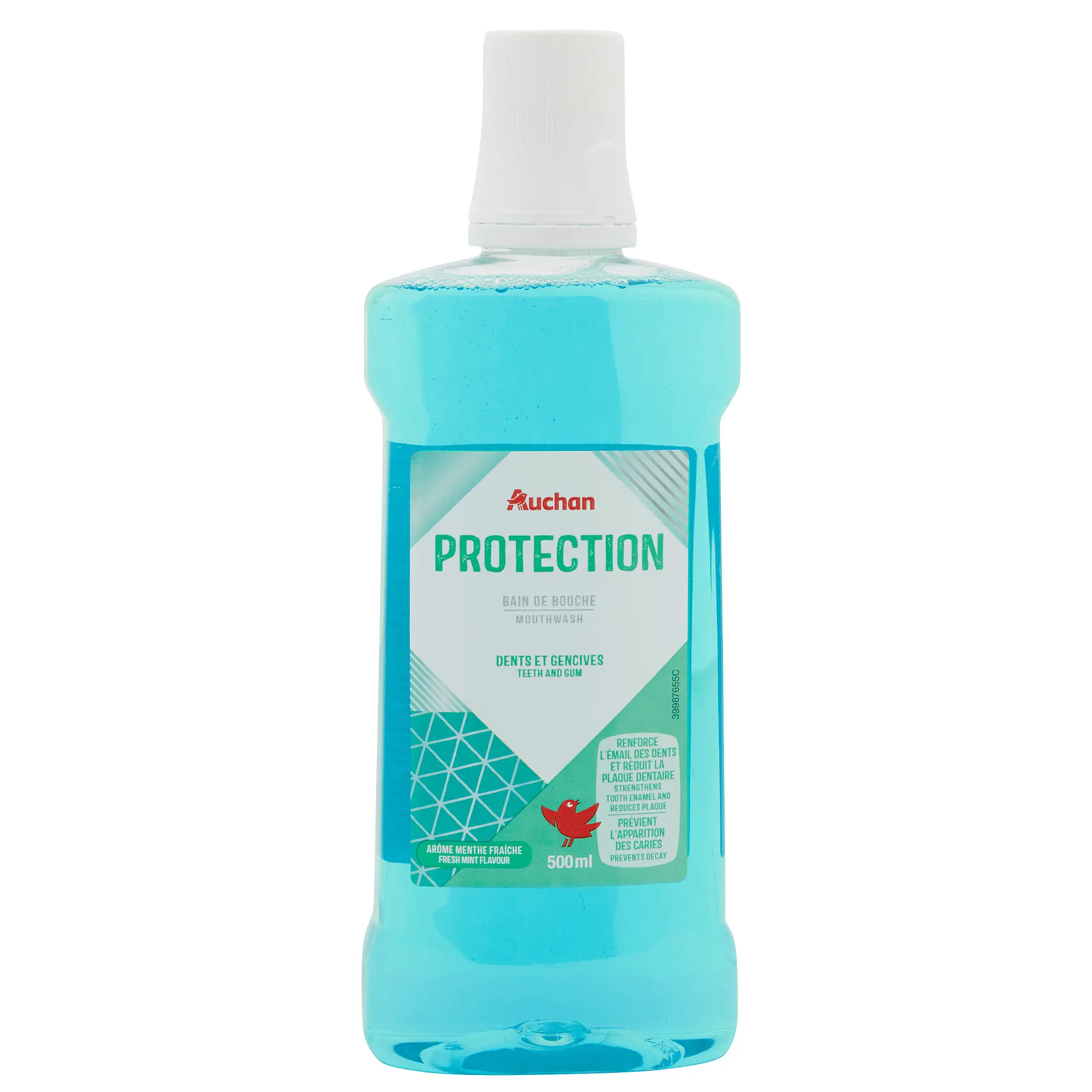 AUCHAN Bain de bouche protection dents et gencives