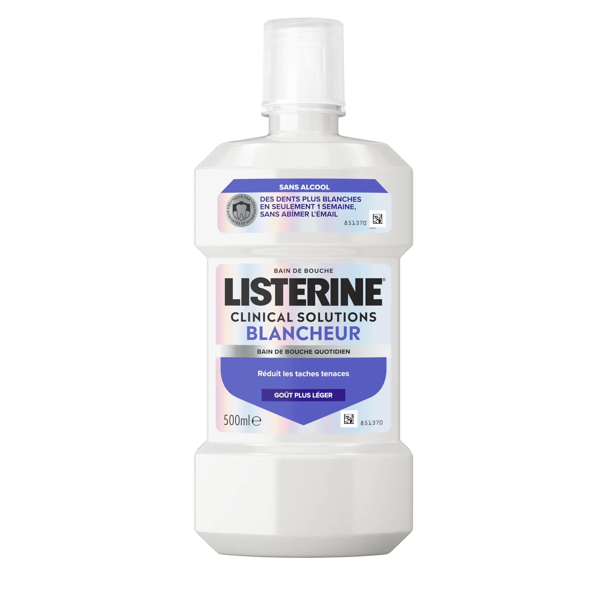 LISTERINE Bain de bouche soin blancheur menthe douce