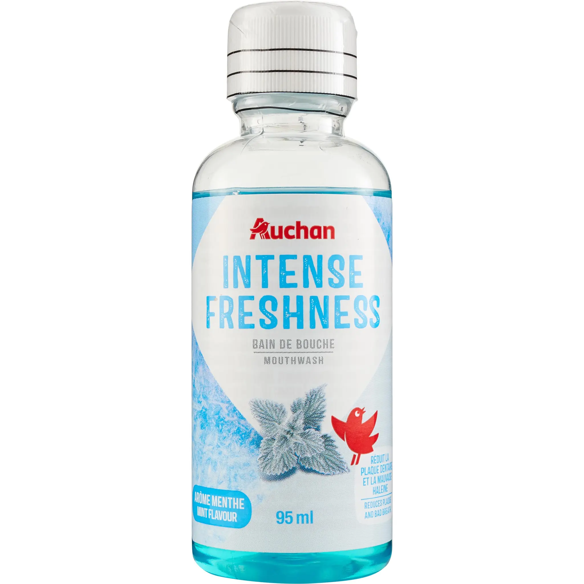 AUCHAN Bain de bouche fraîcheur intense arôme menthe