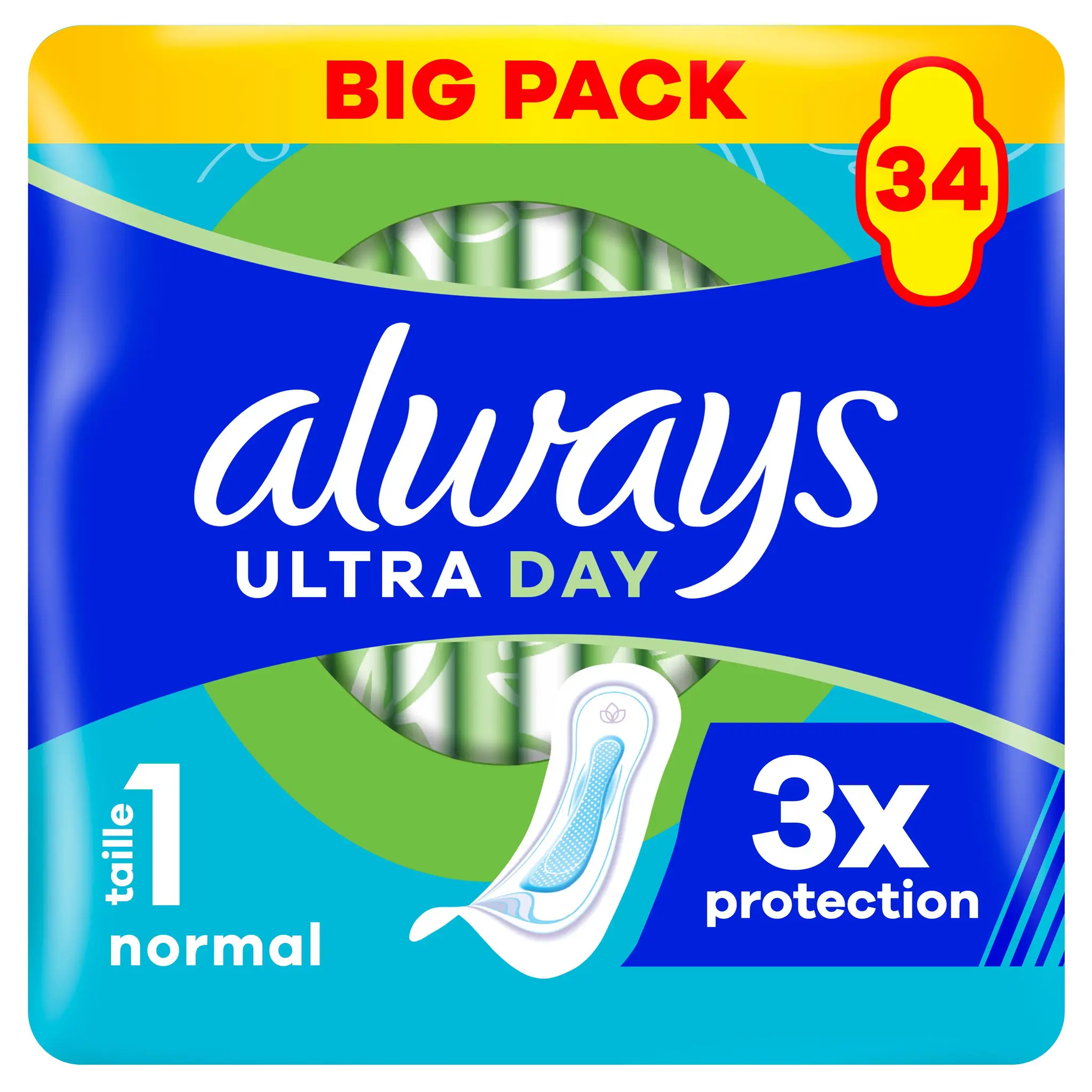 ALWAYS Serviettes hygiéniques ultra normal sans ailettes