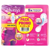 ALWAYS Platinum Serviettes hygiéniques jour flux modéré taille 2