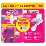 ALWAYS Platinum Serviettes hygiéniques jour flux abondant taille 3