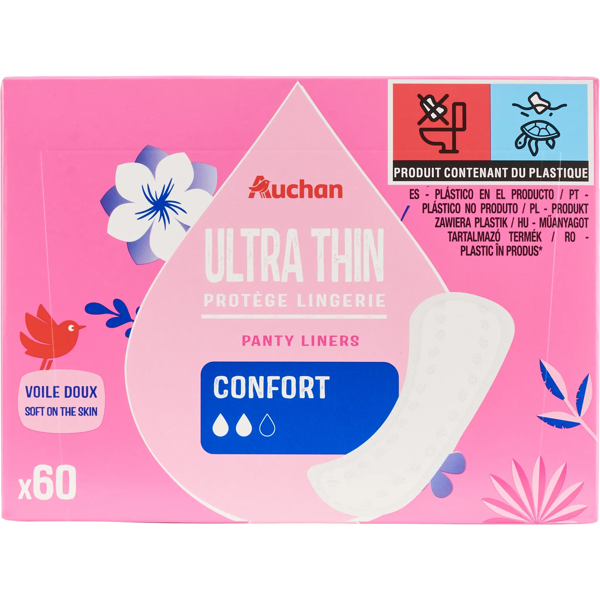 AUCHAN Protège-lingerie regular