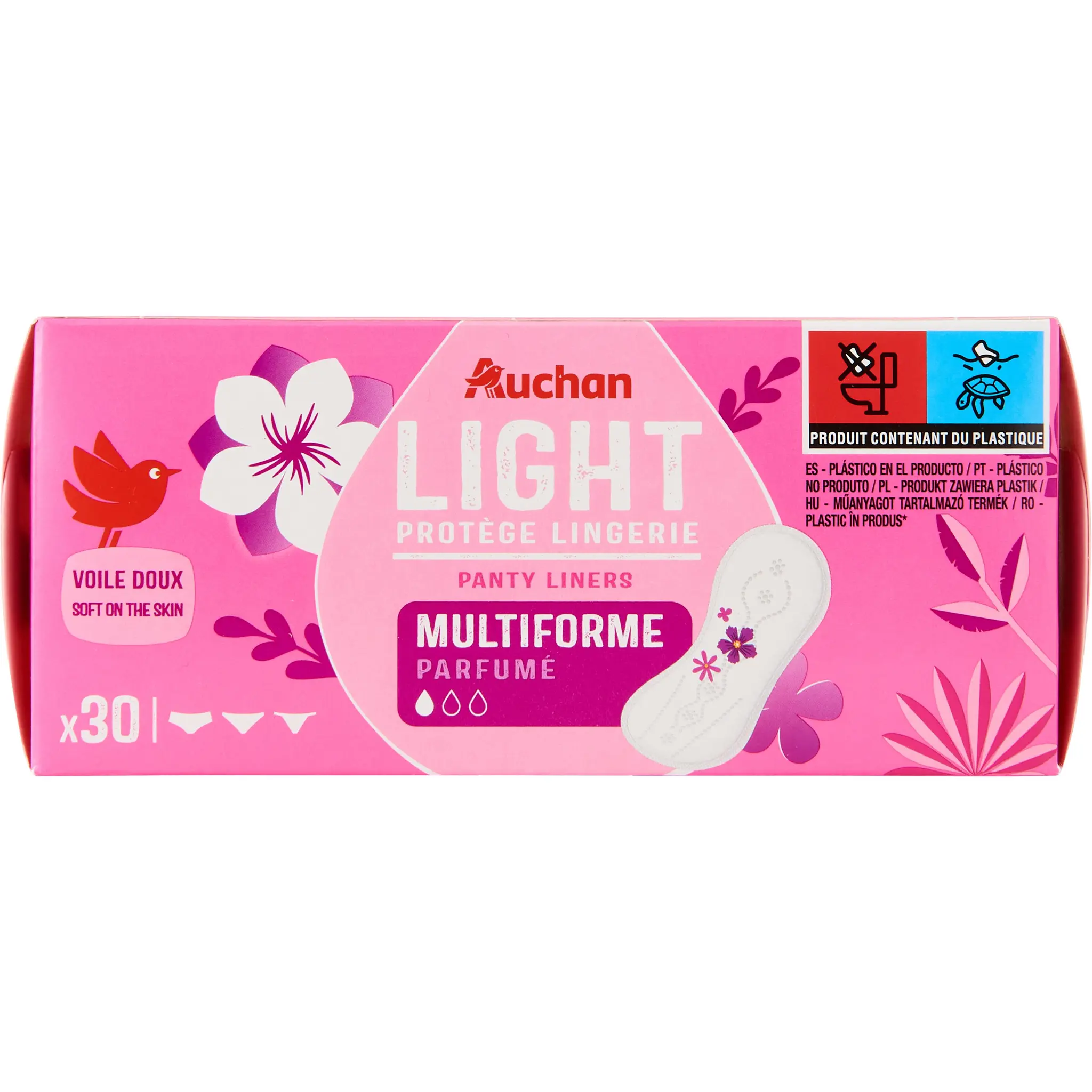 AUCHAN Protège lingerie light multiformes fresh