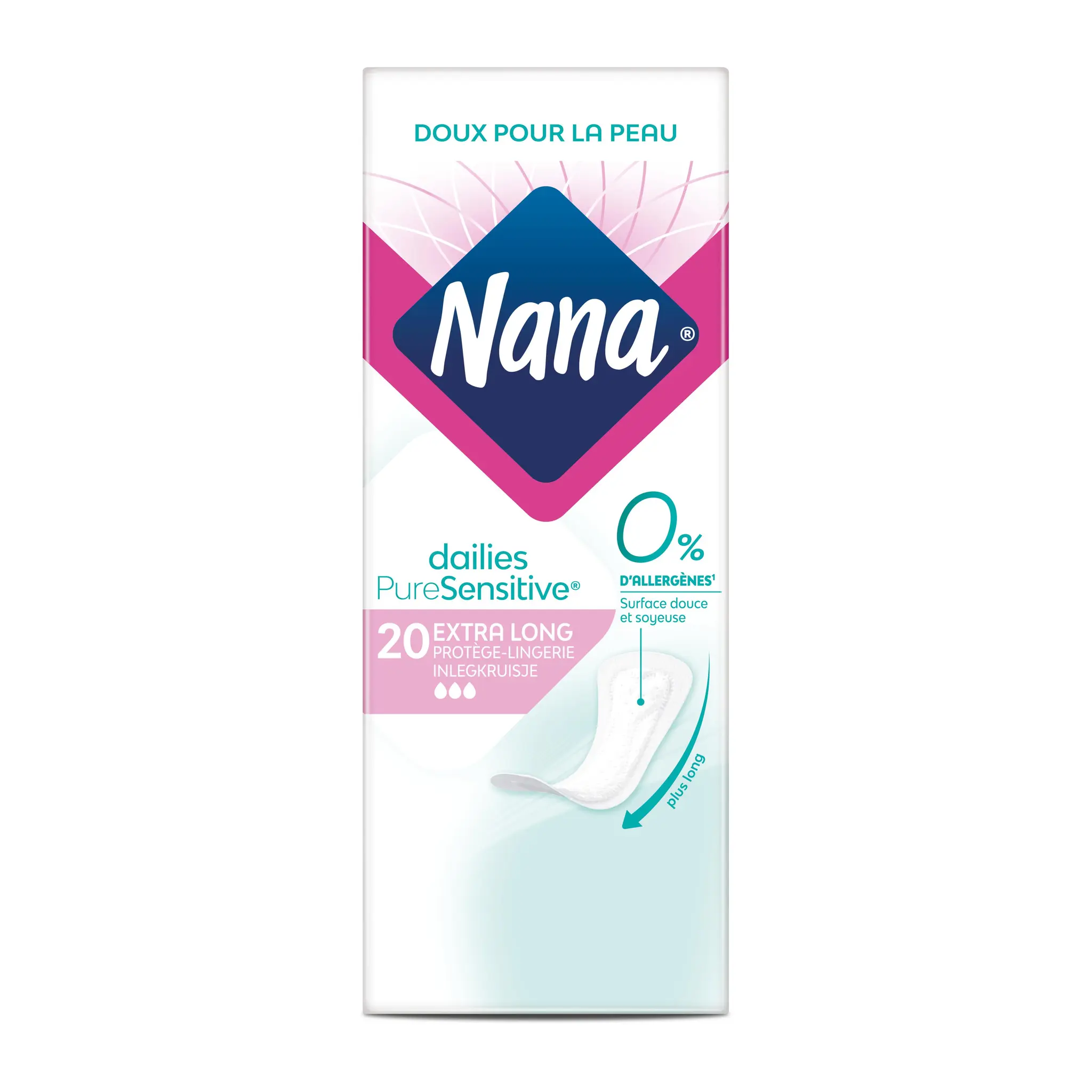 NANA Protège lingerie extra long 0% d'allergènes