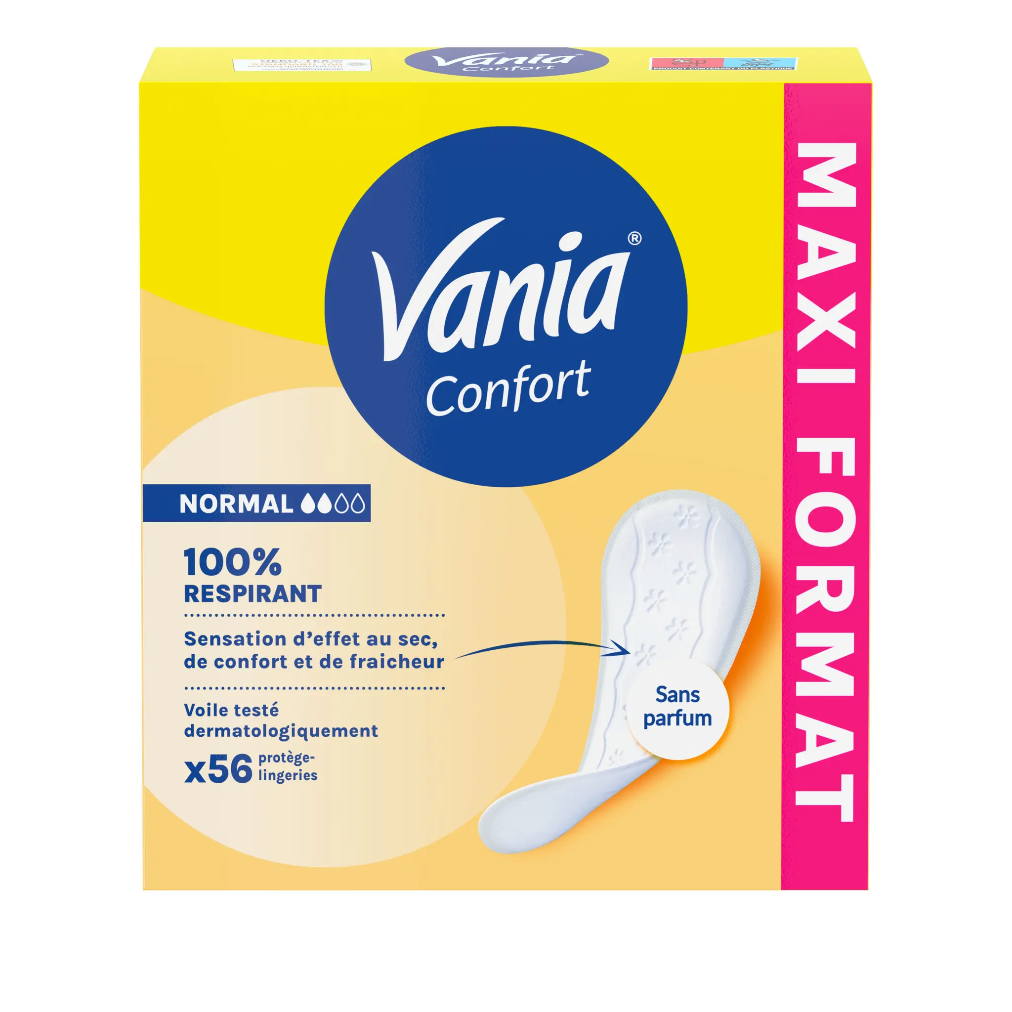 VANIA Confort Protège-slips respirants sans parfum normal