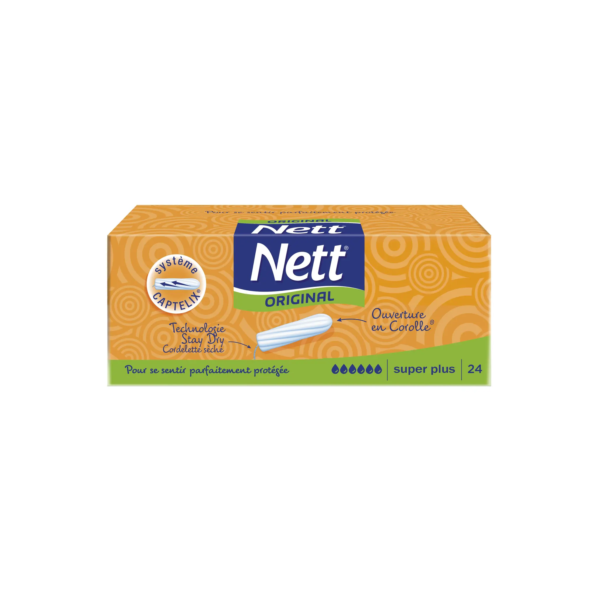 NETT Original Tampons hypoallergéniques sans applicateur super plus