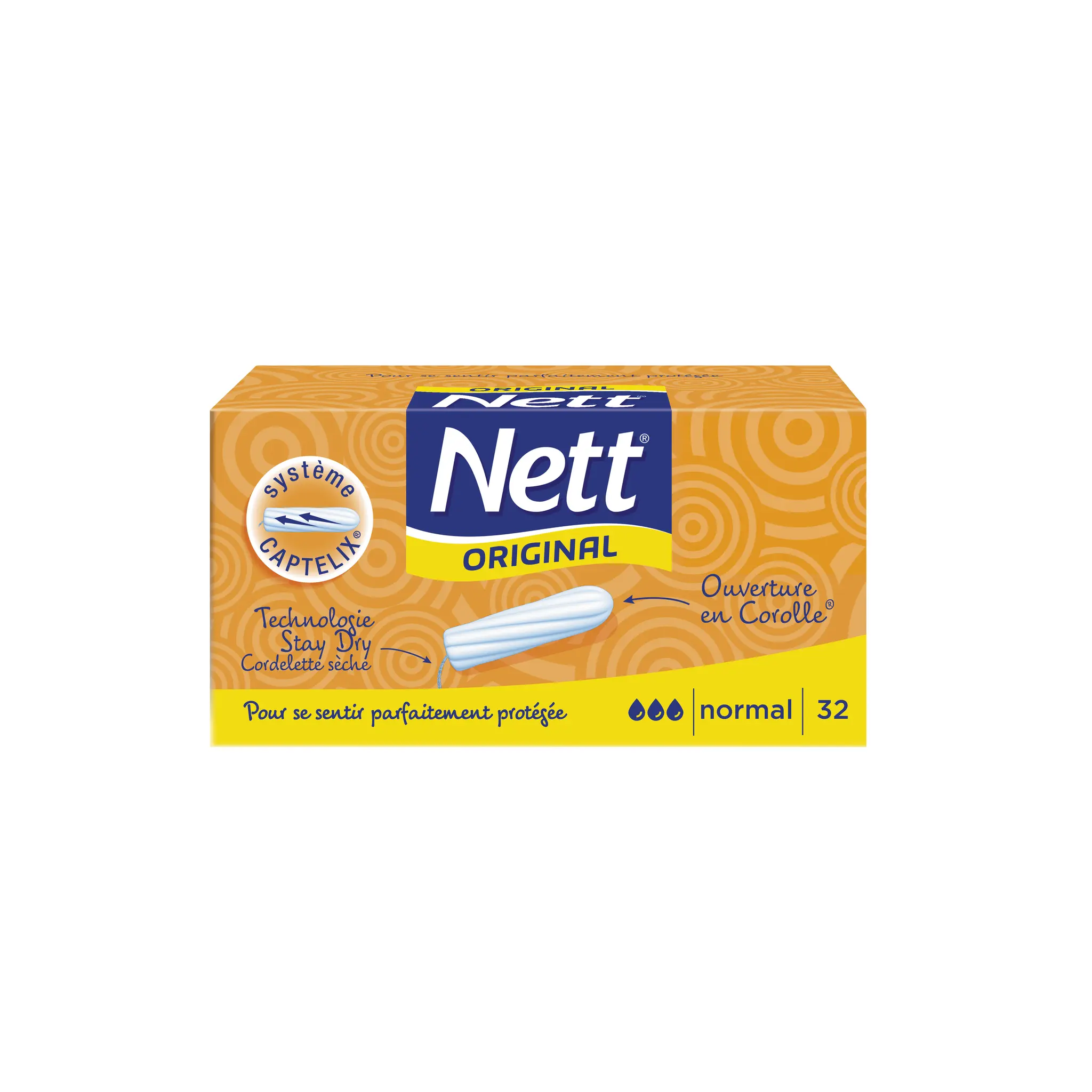 NETT Original Tampons hypoallergéniques sans applicateur normal