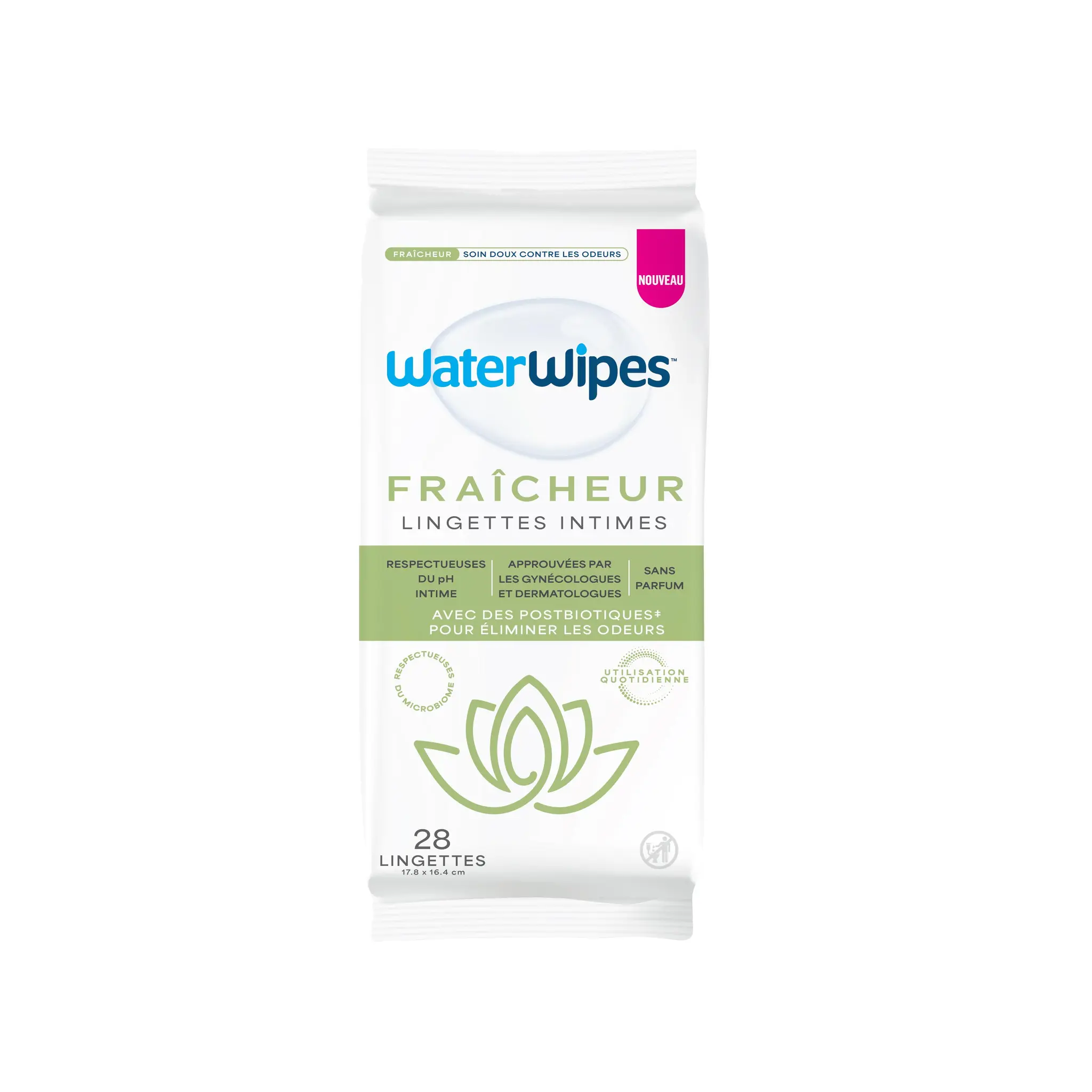 WATER WIPES Fraicheur lingettes intimes
