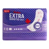 AUCHAN Serviettes hygiéniques extra sans ailettes