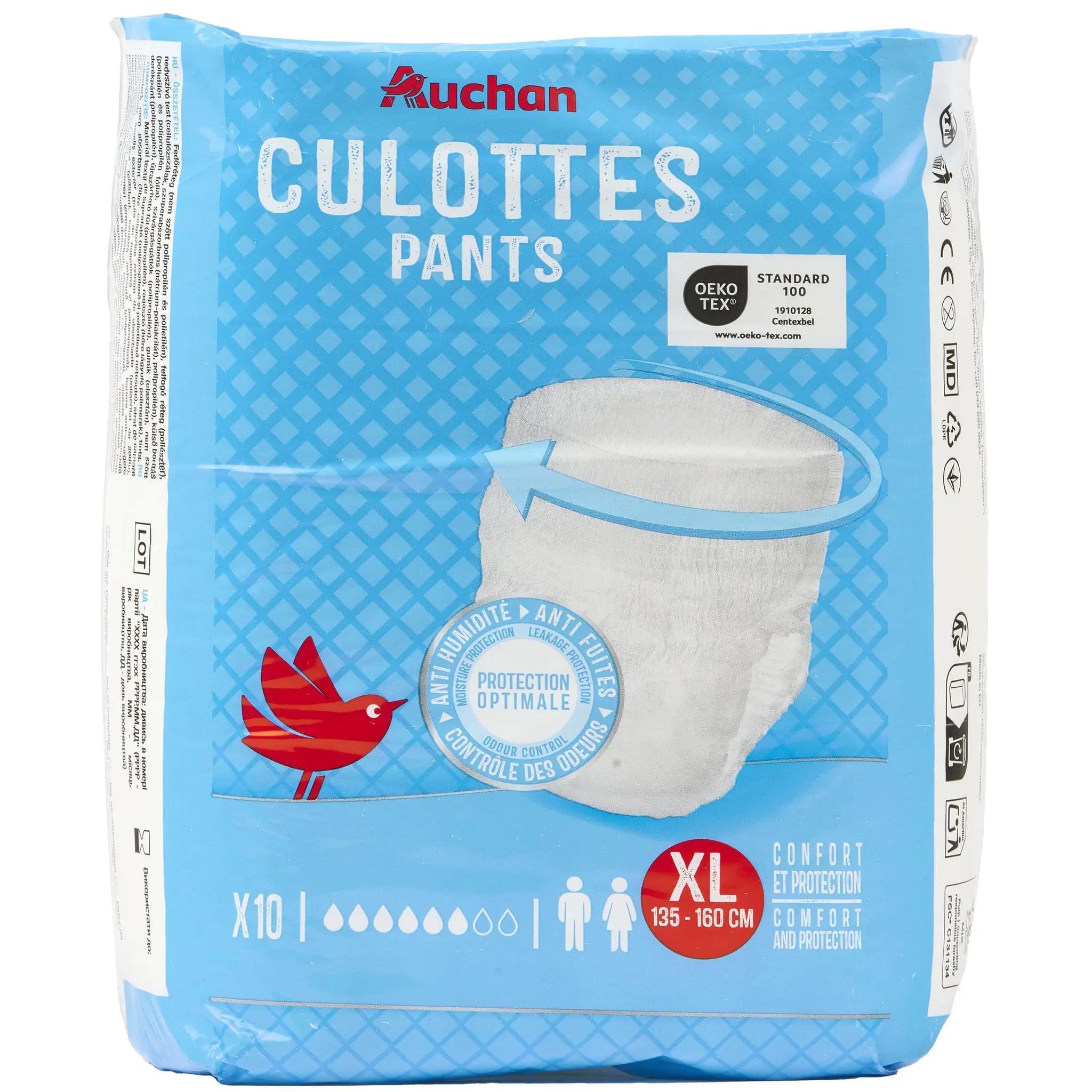 AUCHAN Culottes incontinence taille XL