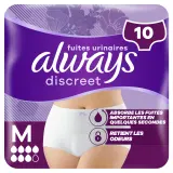 ALWAYS Discreet Culottes pour fuites urinaires taille M