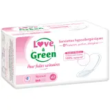 LOVE & GREEN Serviettes pour fuites urinaires hypoallergéniques normal