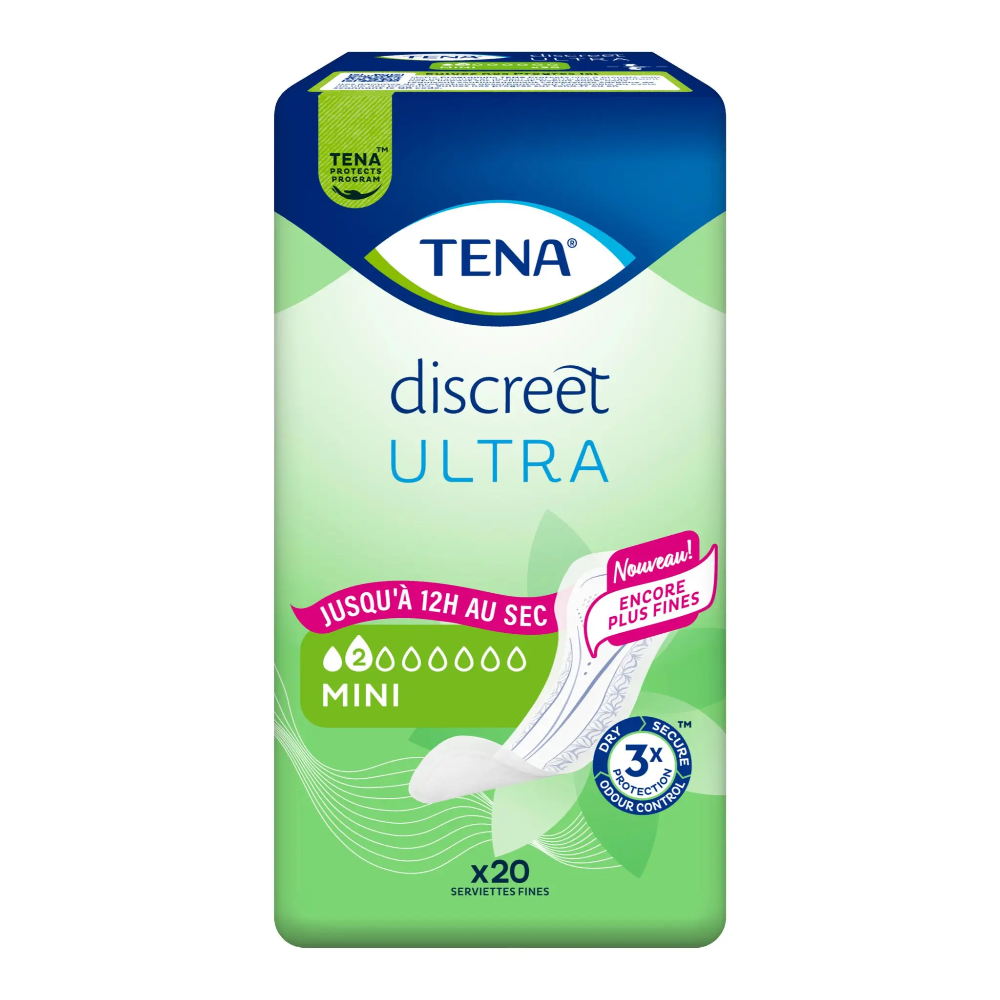 TENA Discreet serviettes ultra mini