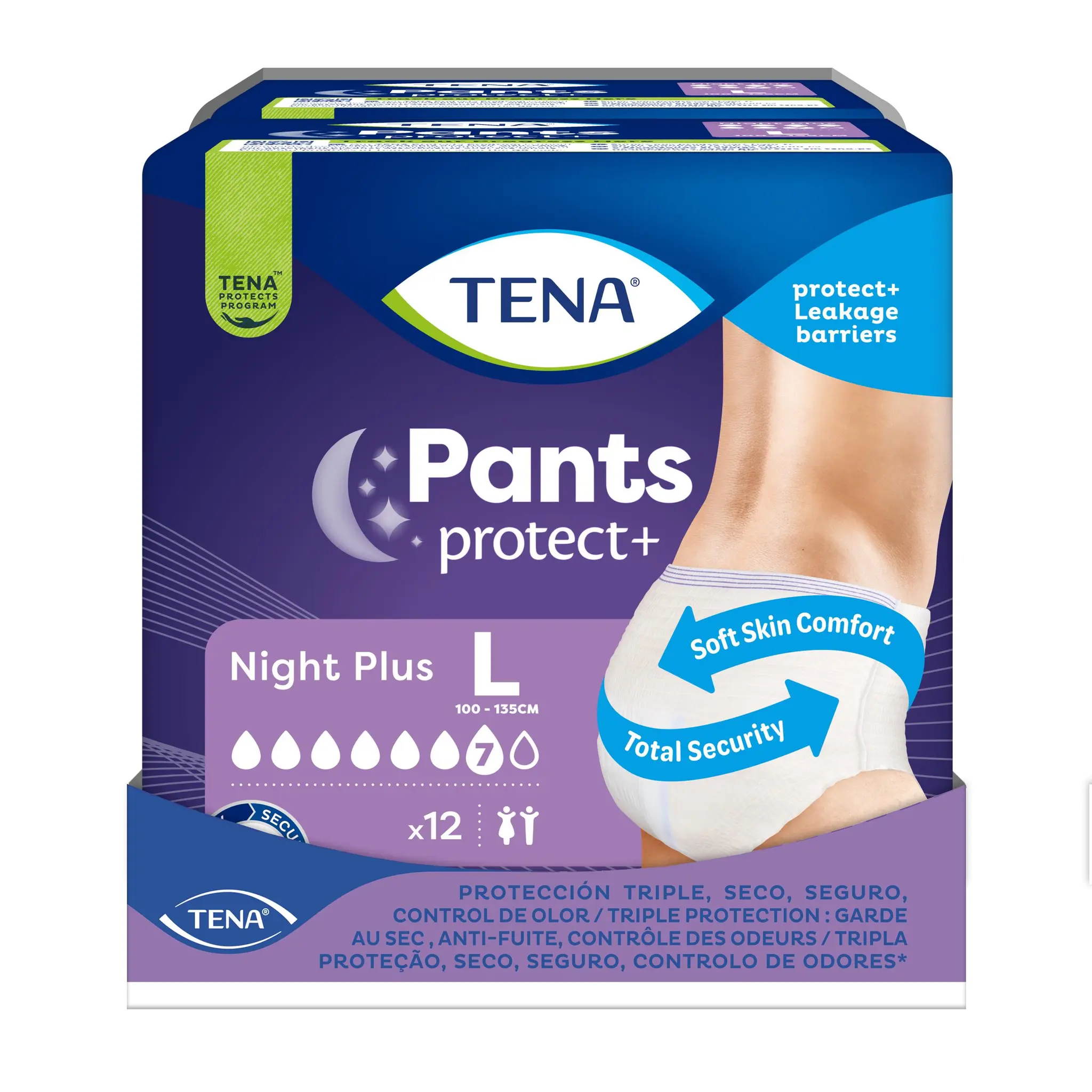 TENA Pants protect+ night plus niveau 7 taille L