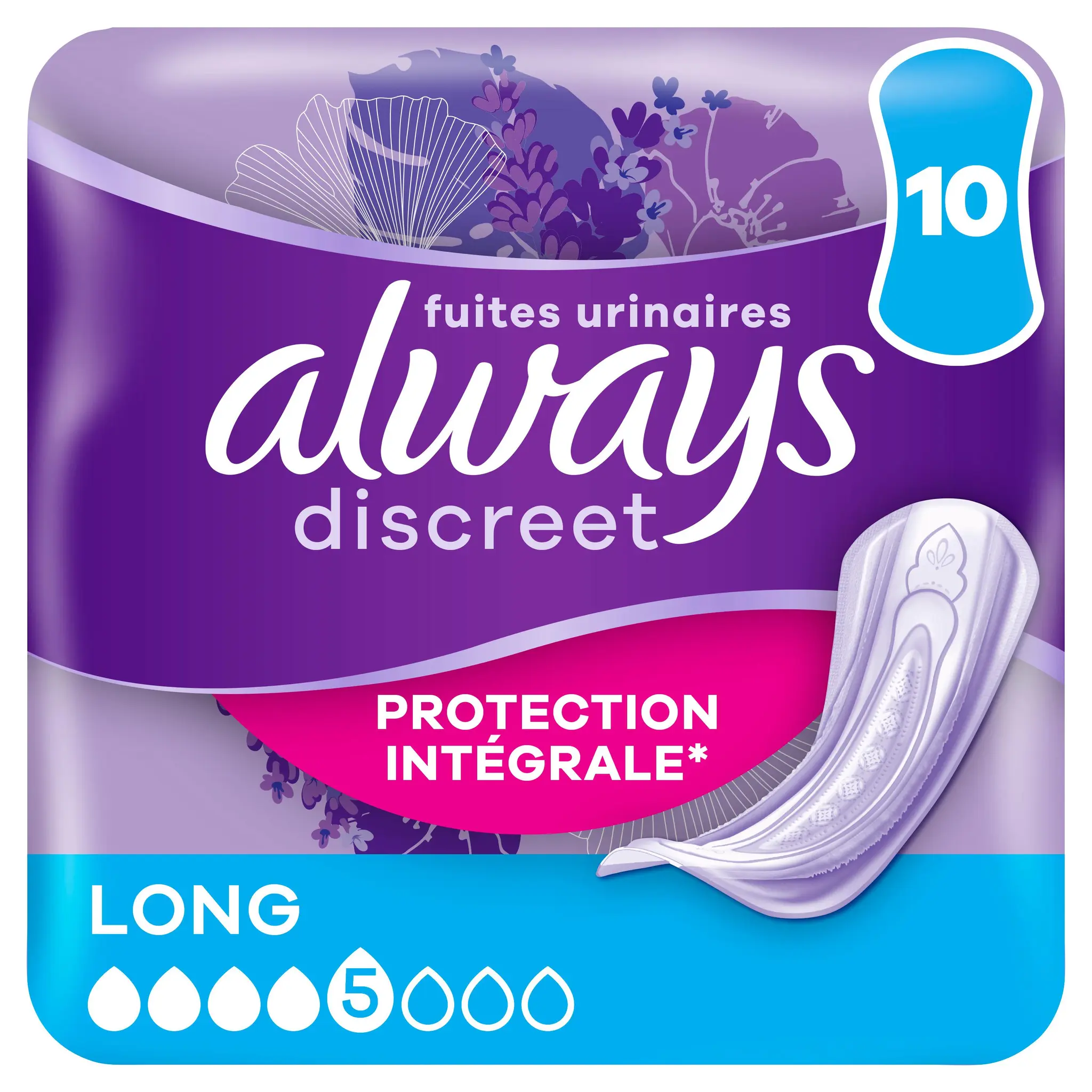ALWAYS Discreet serviettes fuites urinaires long