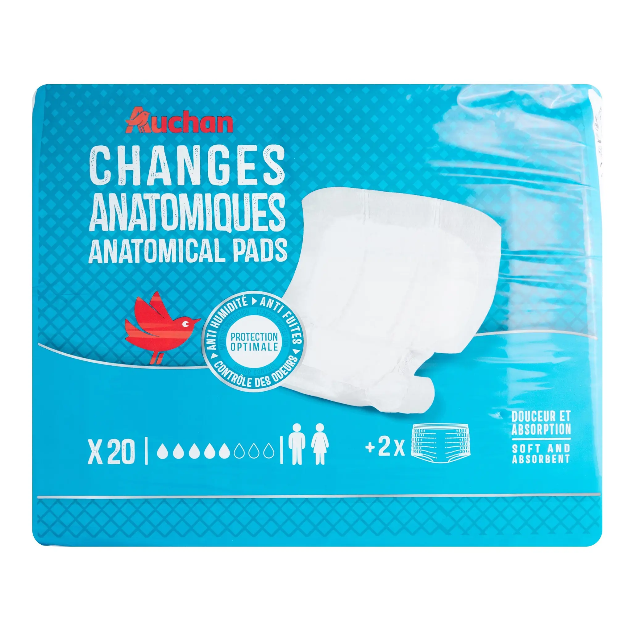 AUCHAN Changes anatomiques protection optimale