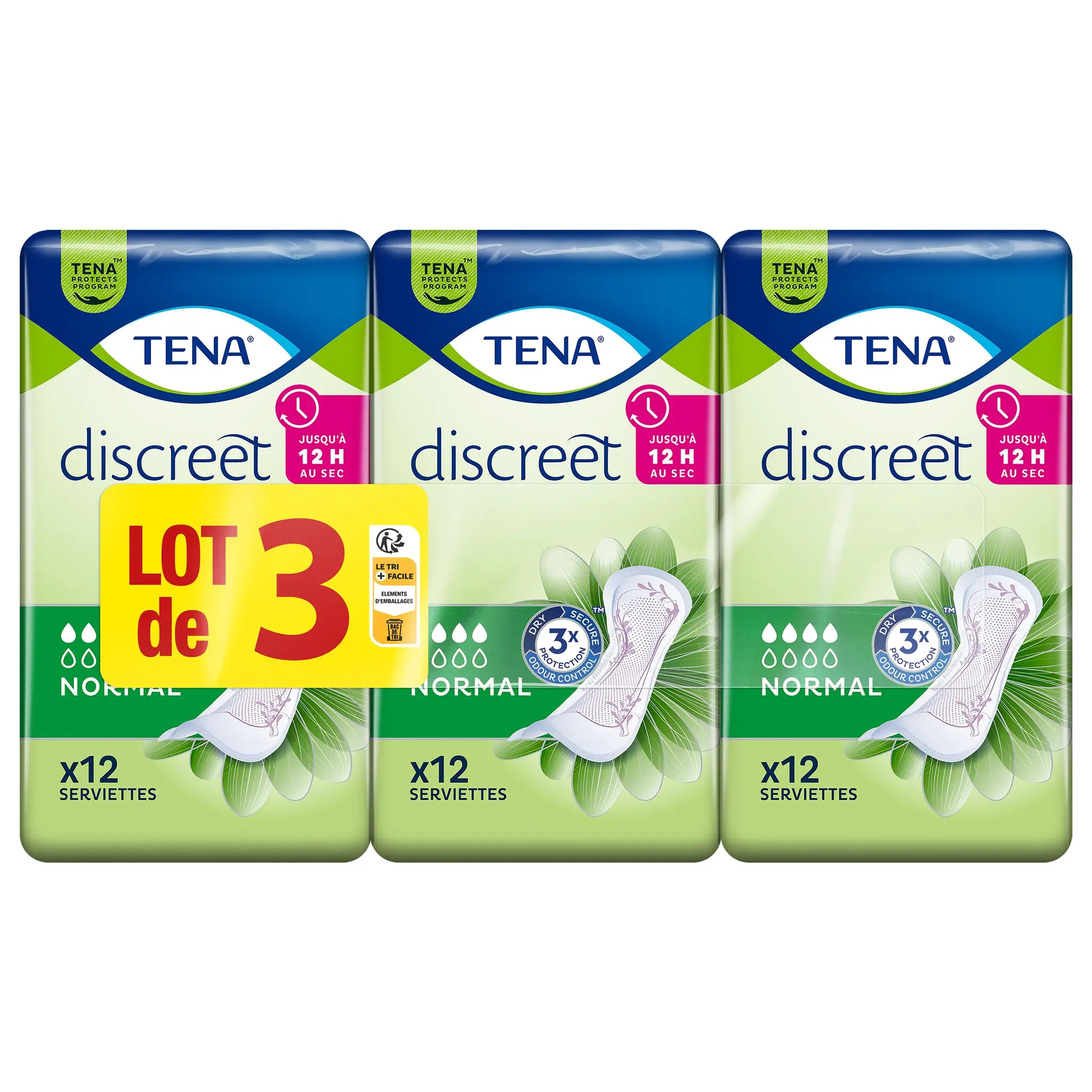 TENA Discreet Serviettes hygiéniques normal