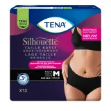 TENA Silhouette Sous vêtement taille basse noir taille M