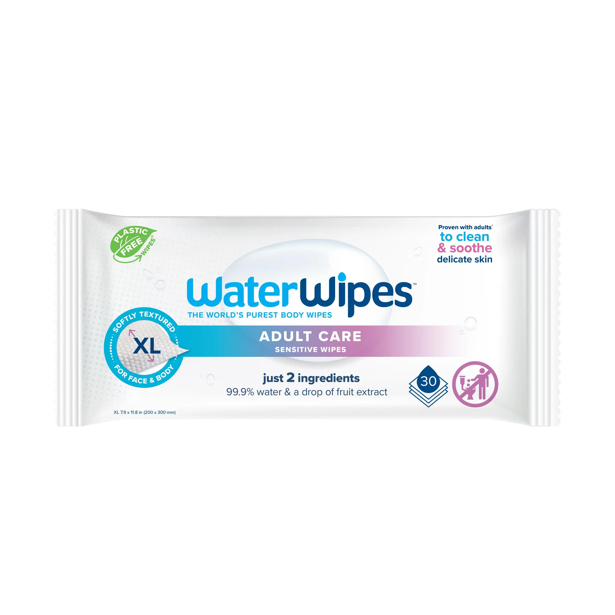 WATER WIPES Lingettes adultes