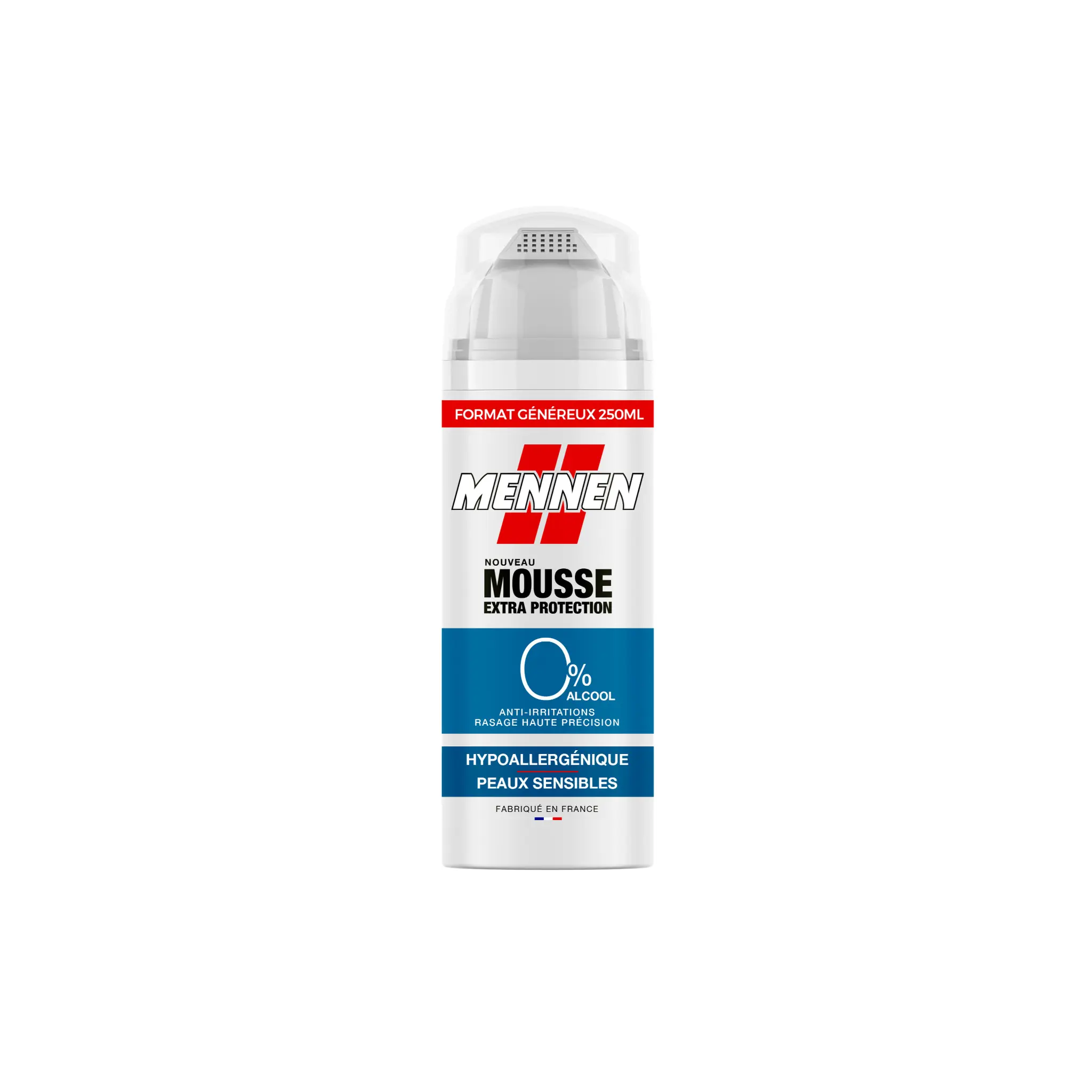 MENNEN Mousse à raser extra protection hypoallergénique pour peaux sensibles