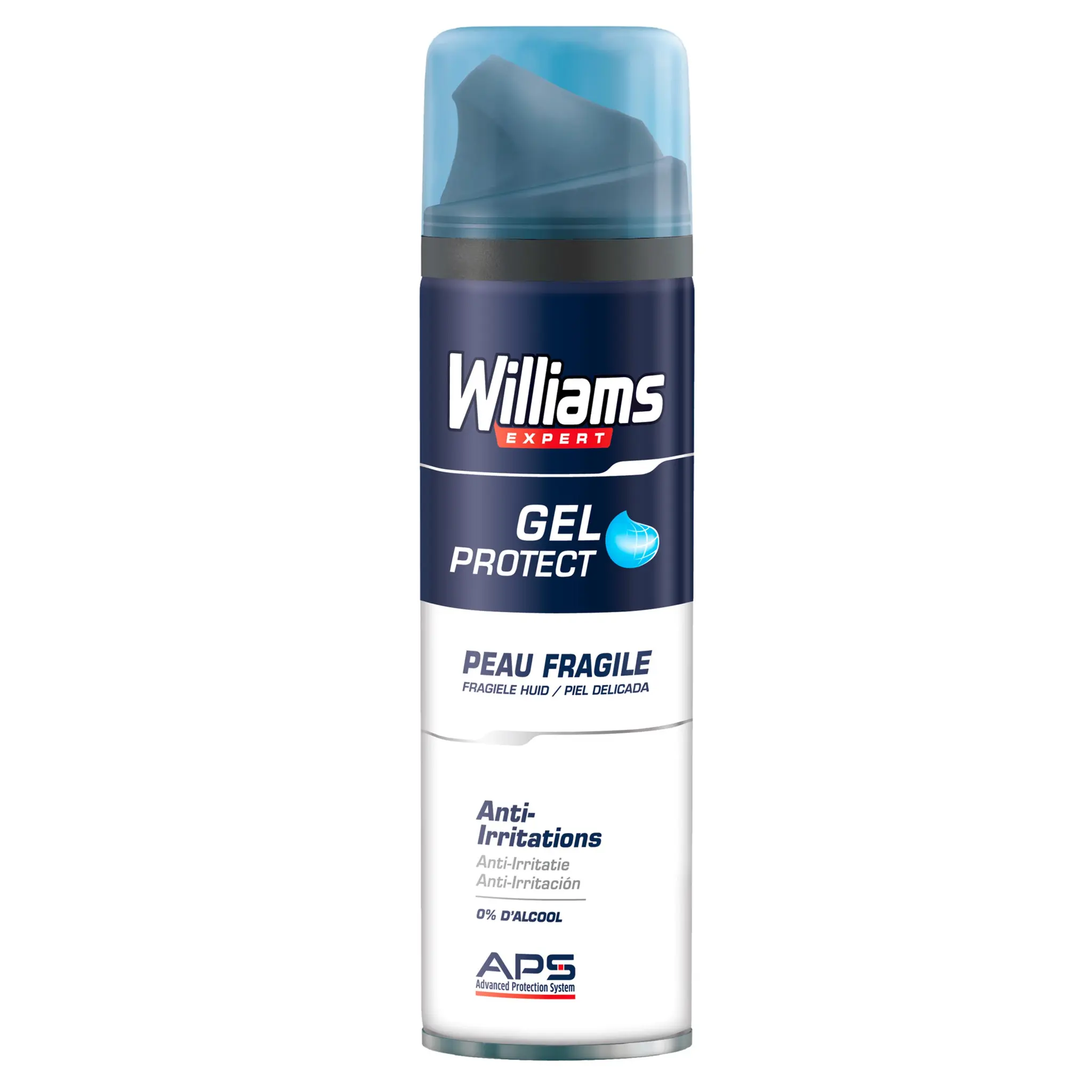 WILLIAMS Expert gel à raser protect pour peaux fragiles