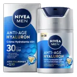 NIVEA MEN Crème hydratante anti-âge hyaluron SPF30 à l'acide hyaluronique+Q10