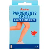 AUCHAN Pansements sport résistants à l'eau